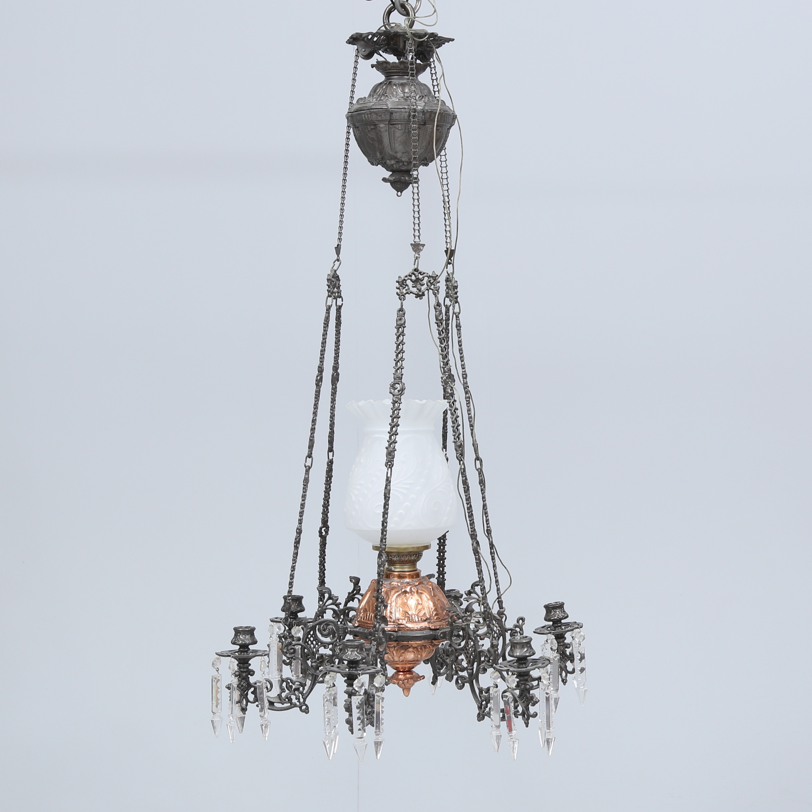 TAKFOTOGENLAMPA, Elektrifierad, omkring år 1900.