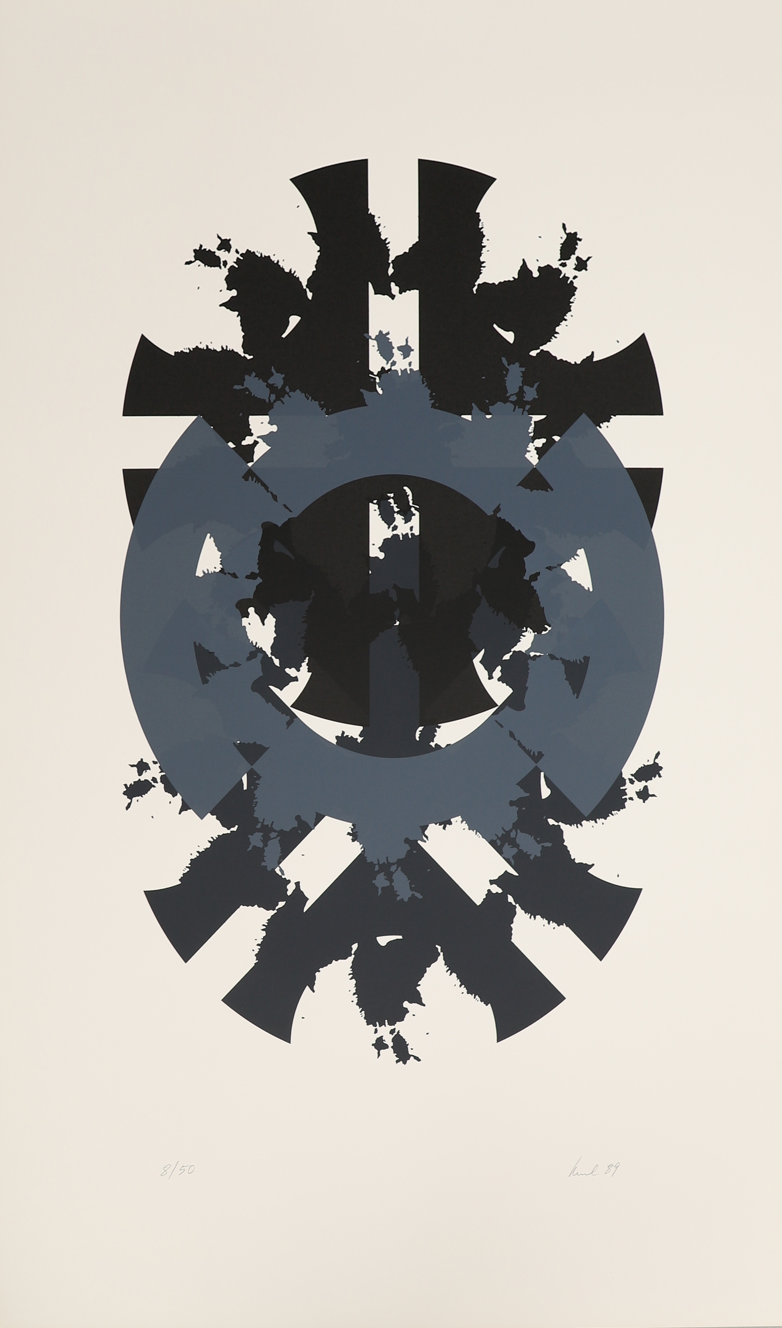 RAUL MEEL. "Windows and landscape", färgserigrafi, signerad och numrerad 8/50, daterad -89.