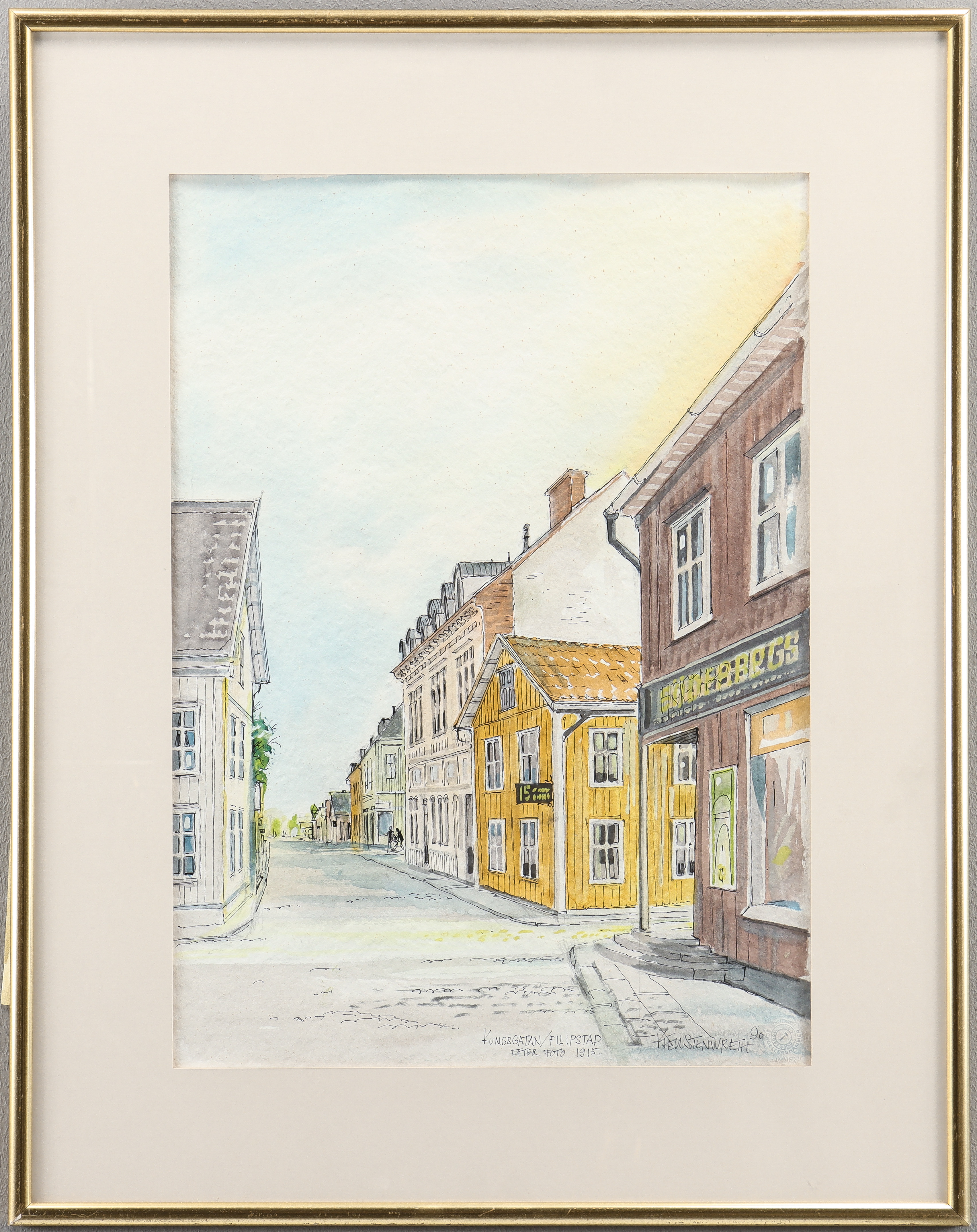 KJELL STENWRETH. Blandteknik, signerad.