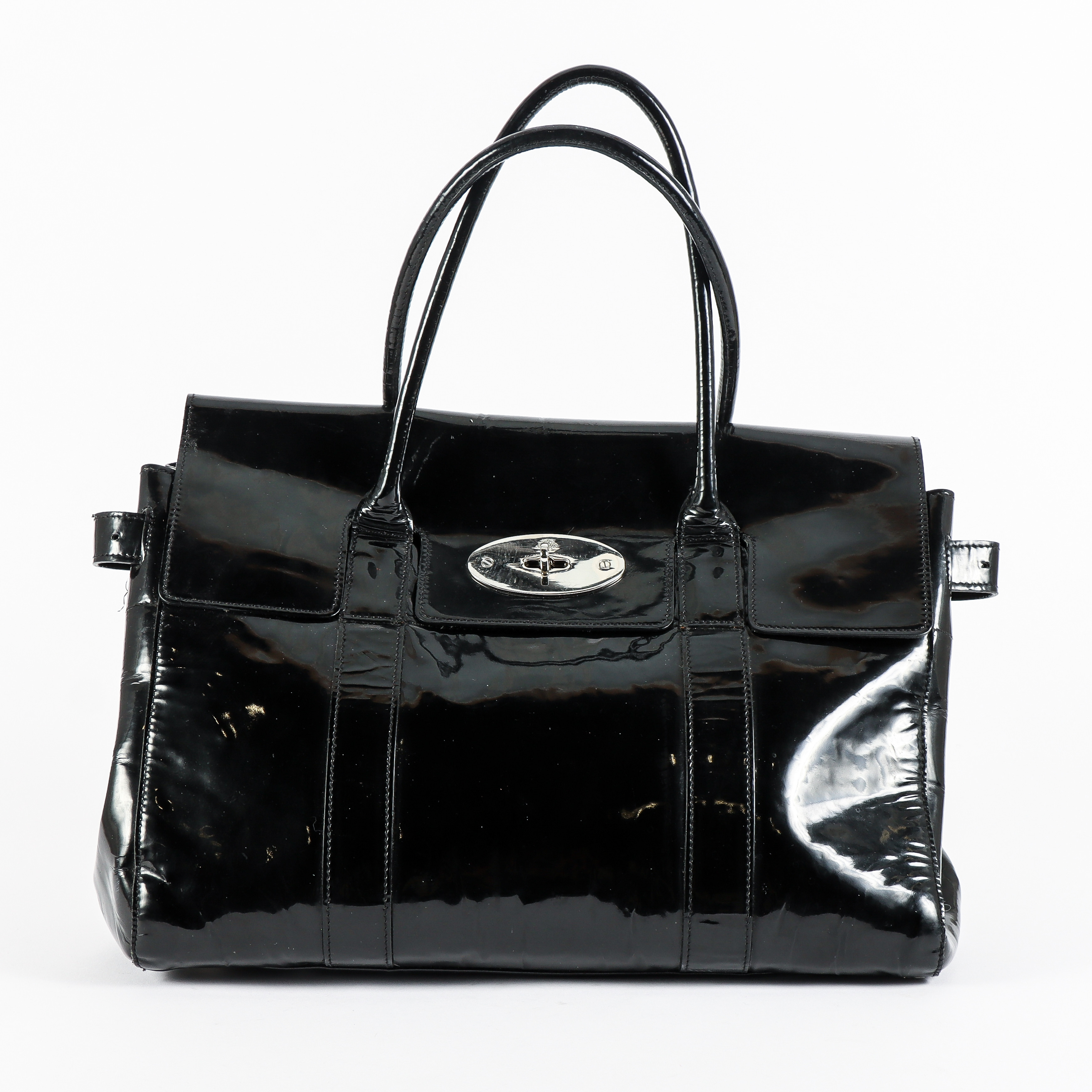 MULBERRY "Bayswater" handväska.