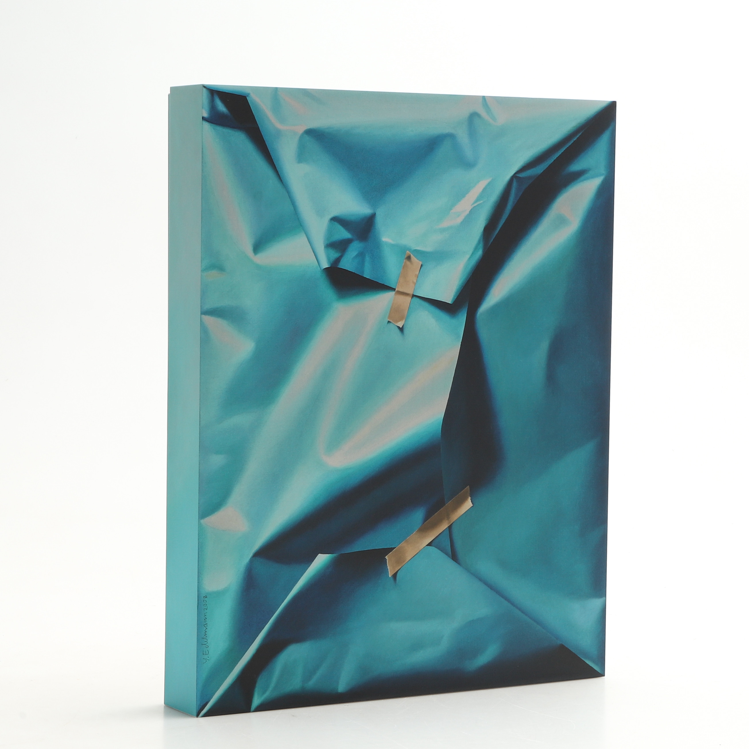 YRJÖ EDELMANN. "Unwrapping Yrjö Edelmann", bok i lyxupplaga innehållande färglitografi stämpelsignerad och numrerad 15/99.