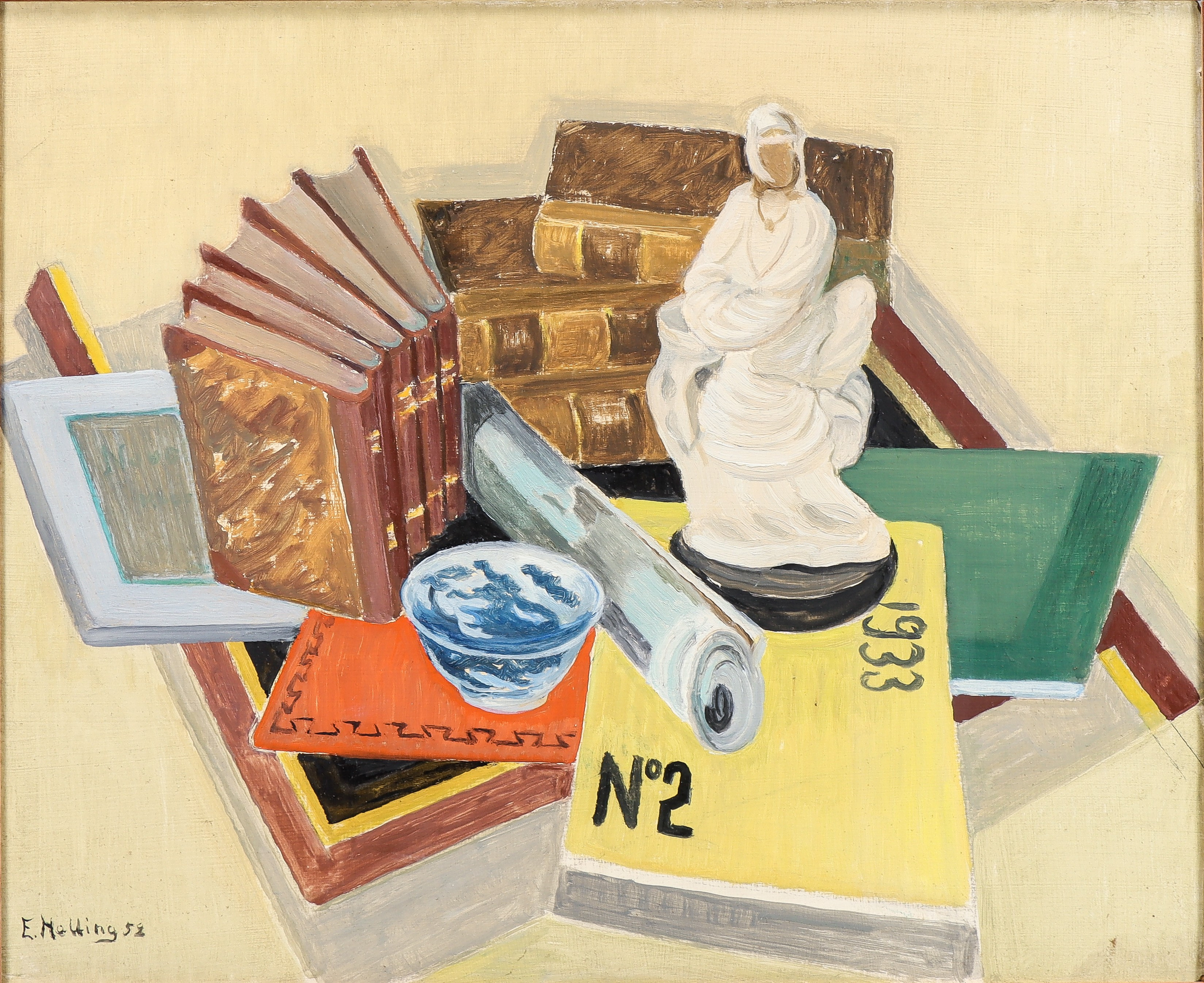 ELIN HALLING (1880-1970). "Fritt efter japanskt tryck".