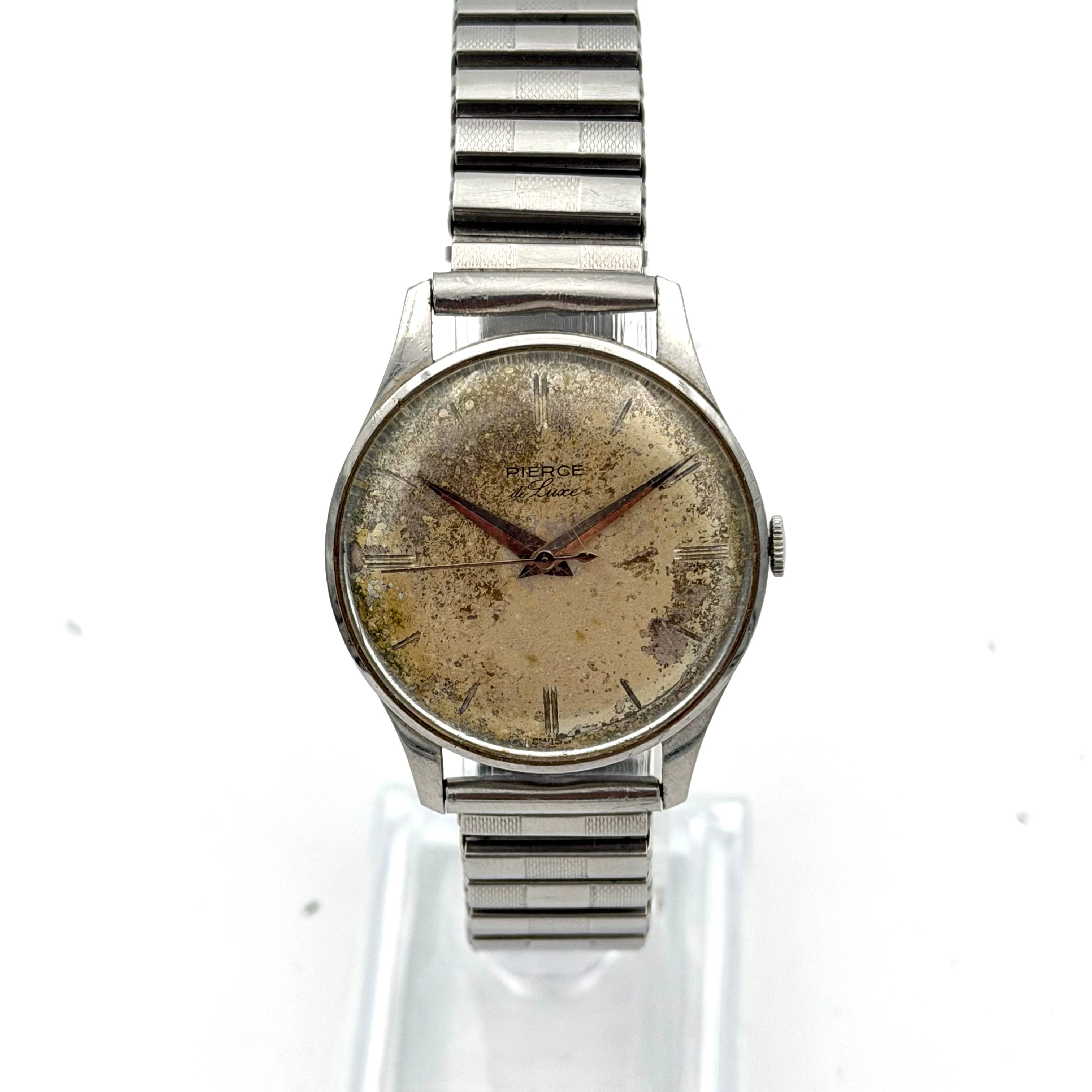 PIERCE DE LUXE, armbandsur, 1950/60-tal, manuell, stål.
