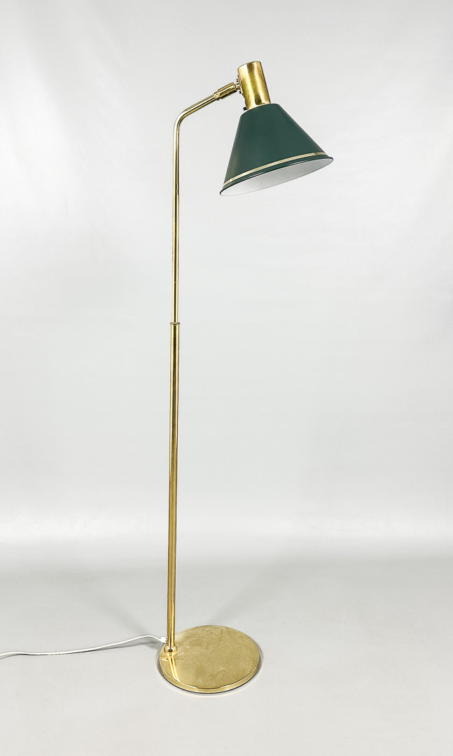 GOLVLAMPA, gulmetall, plåt, ÖIA.
