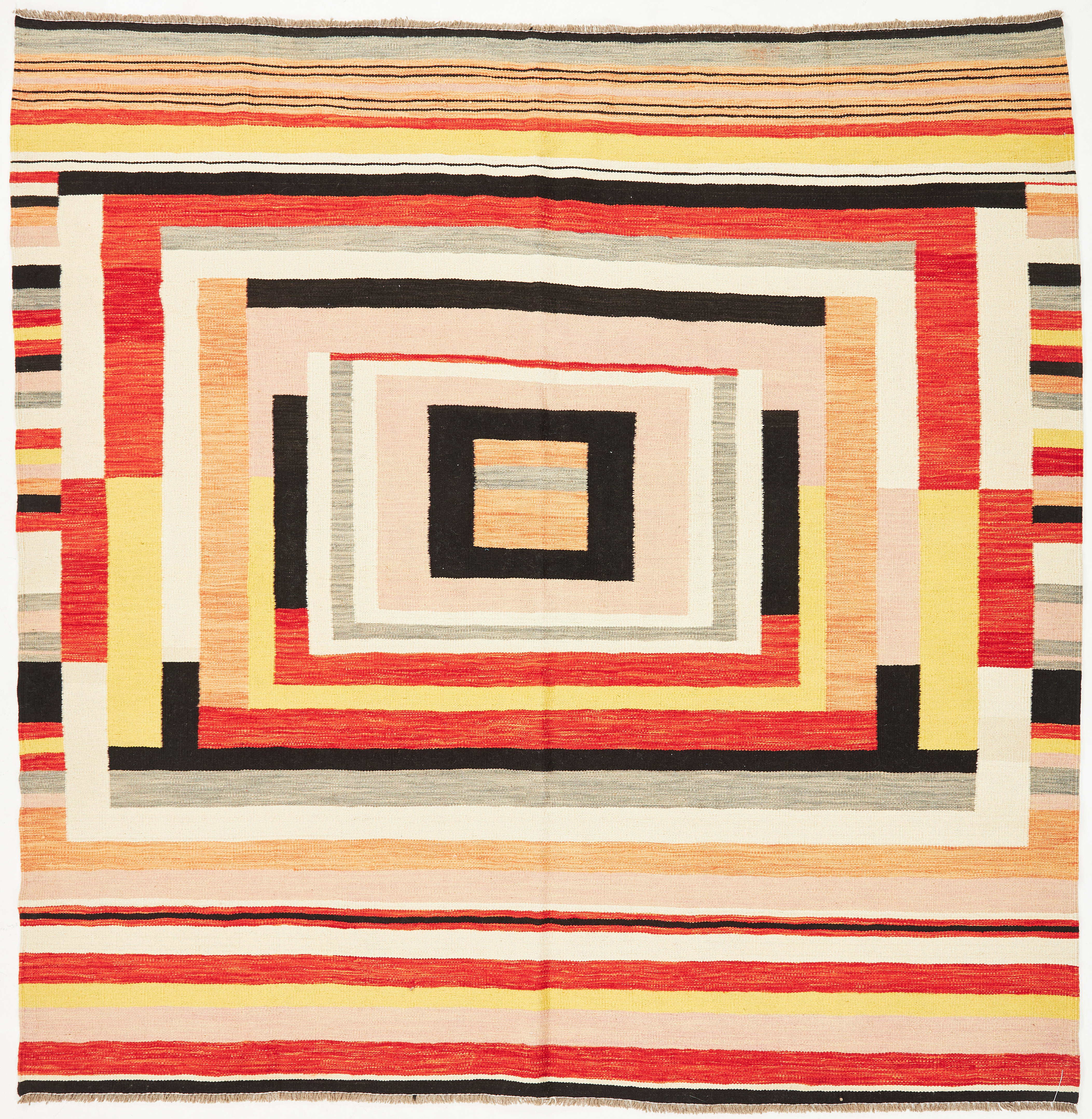 ORIENTMATTA. Kelim, modern, polykrom färgställning, ca 205x198.