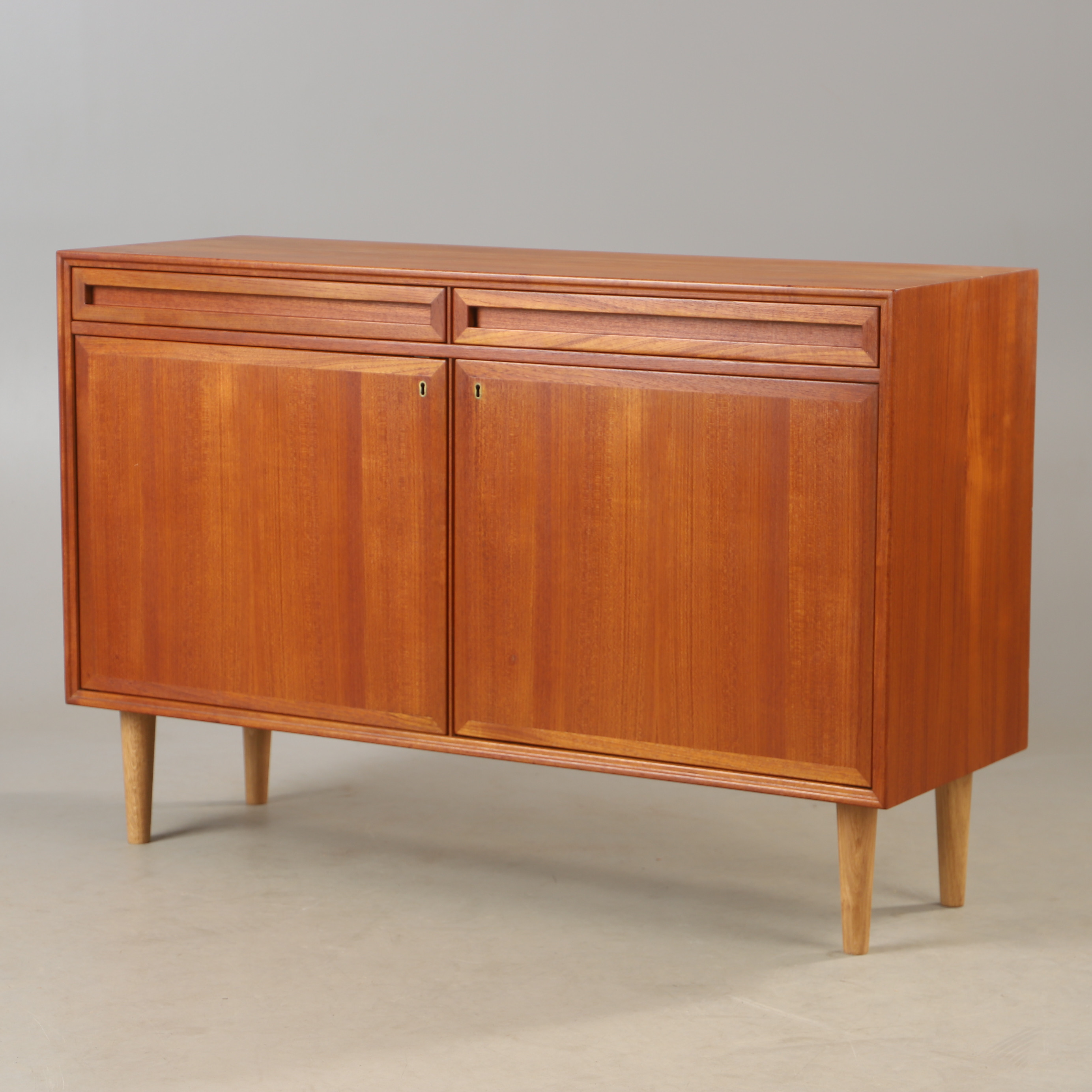 SIDEBOARD, teak och ek, 1900-talets mitt.