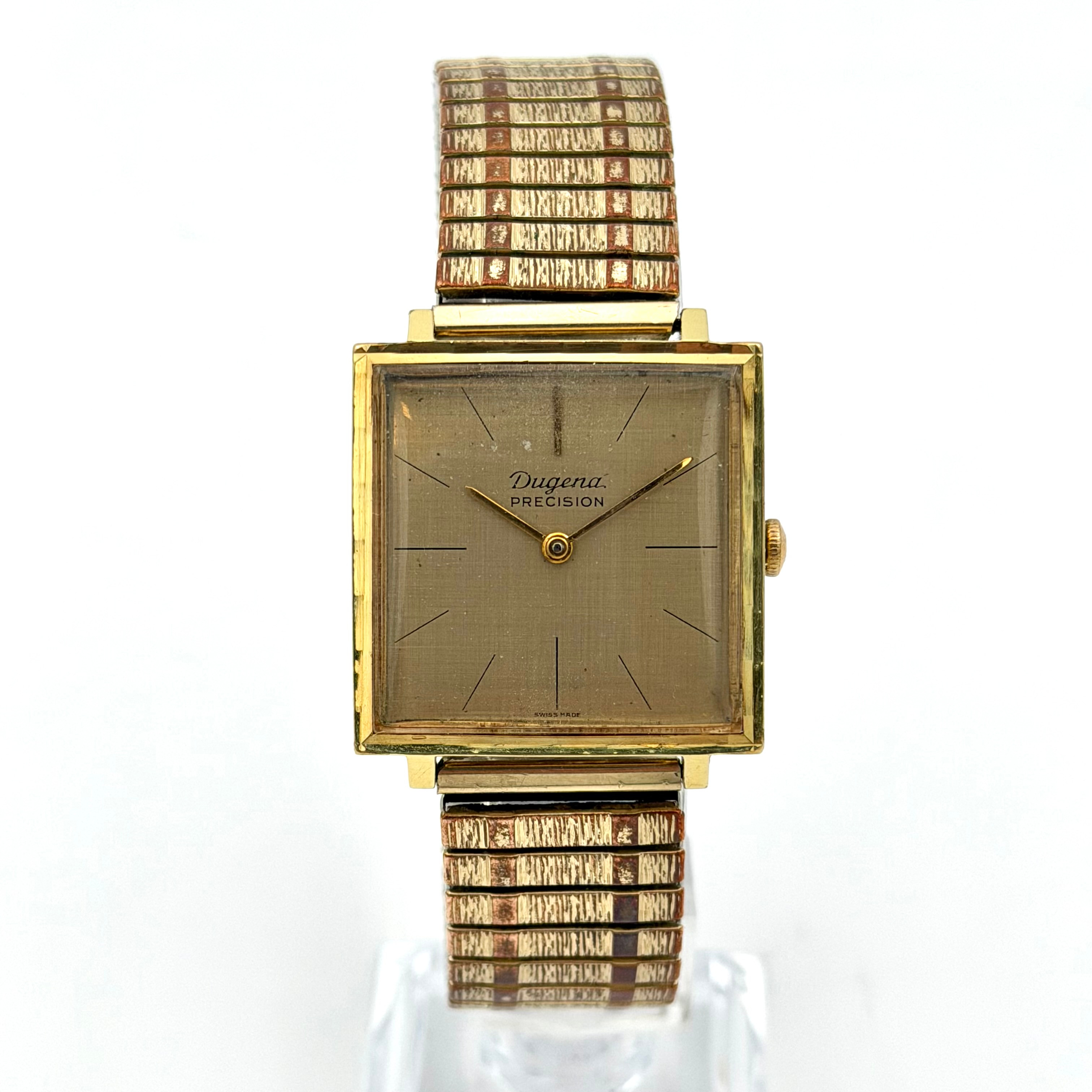 DUGENA PRECISION, armbandsur, 1960/70-tal, manuell, gulddouble´ (20 mikron).