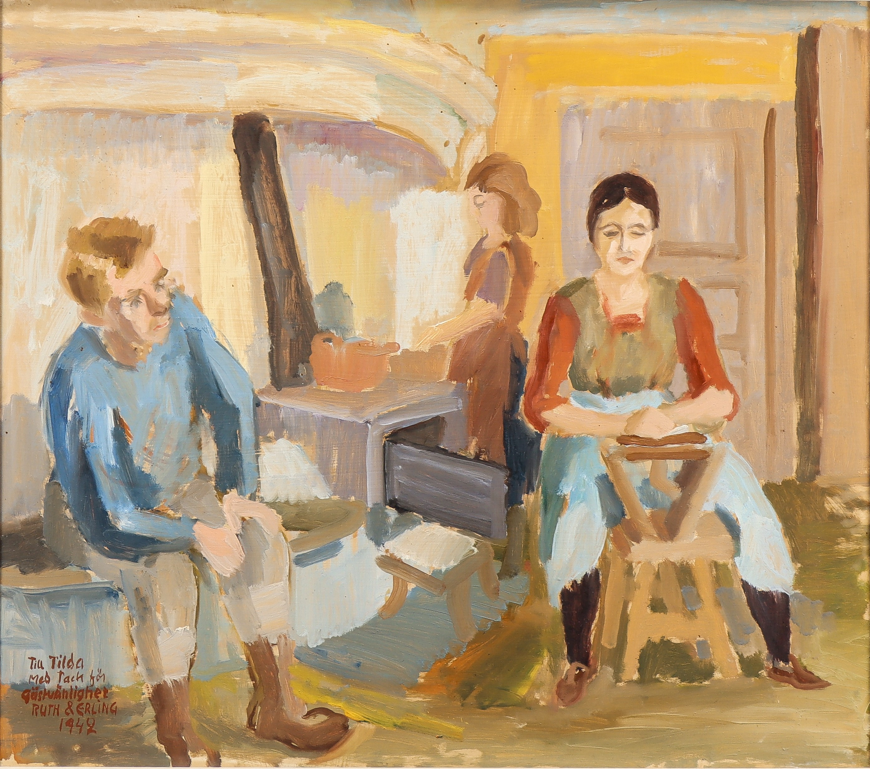 ERLING ÄRLINGSSON. Interiörscen.
