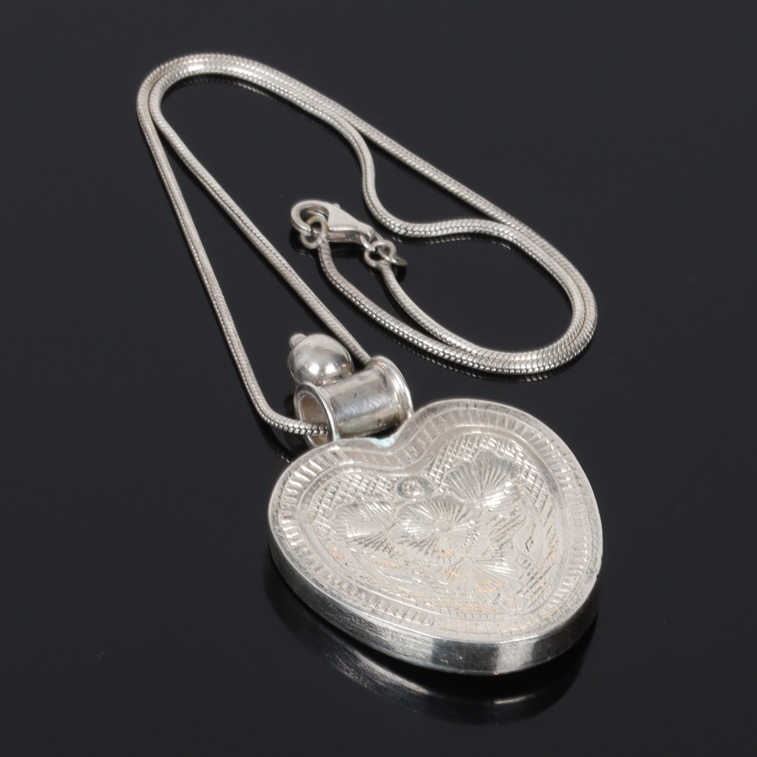 HÄNGE med KEDJA, Sterling silver, 1900-tal.