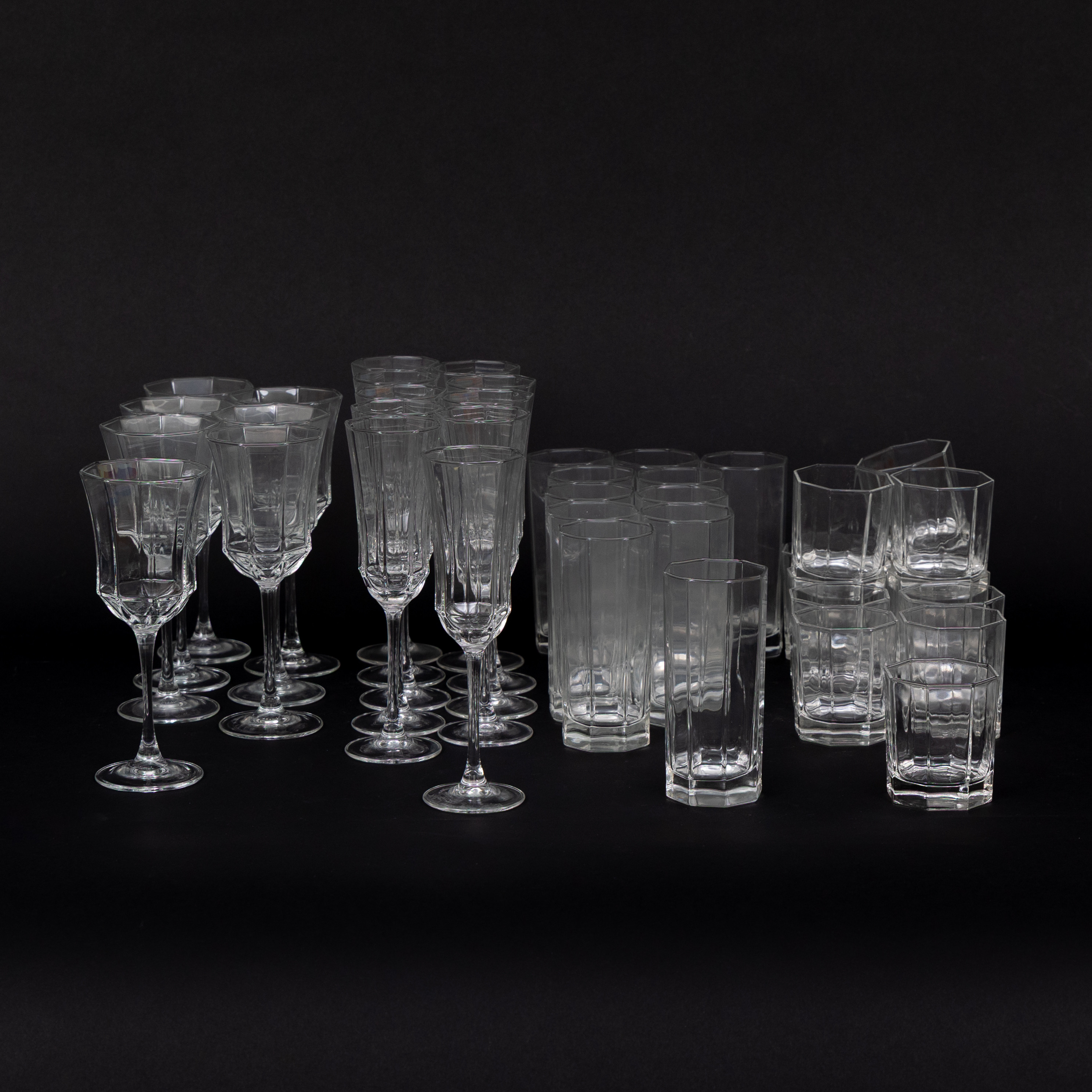 GLASSERVISDELAR, 40 delar, Octime, Luminarc.