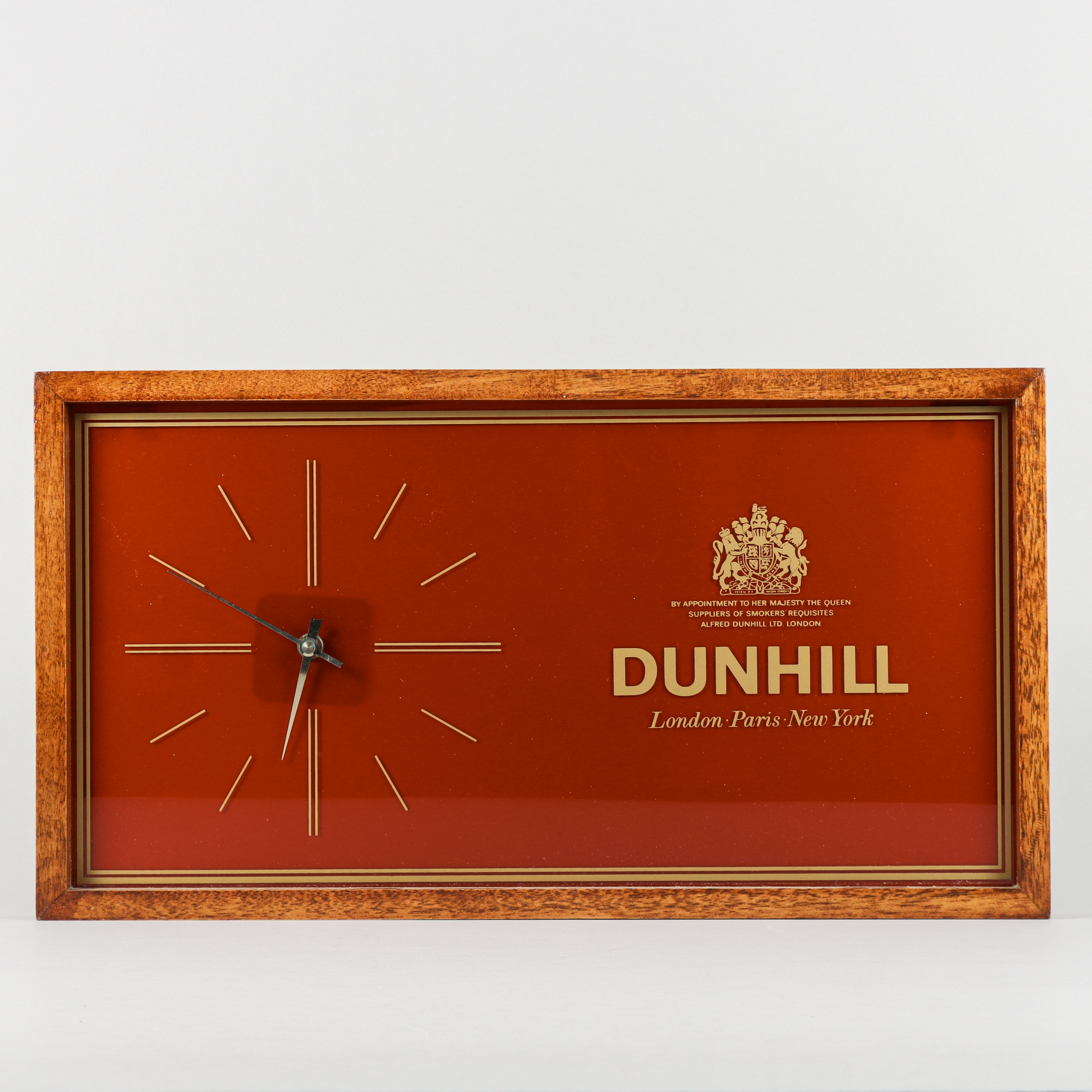 DUNHILL, väggklocka, 1900-talets andra hälft.