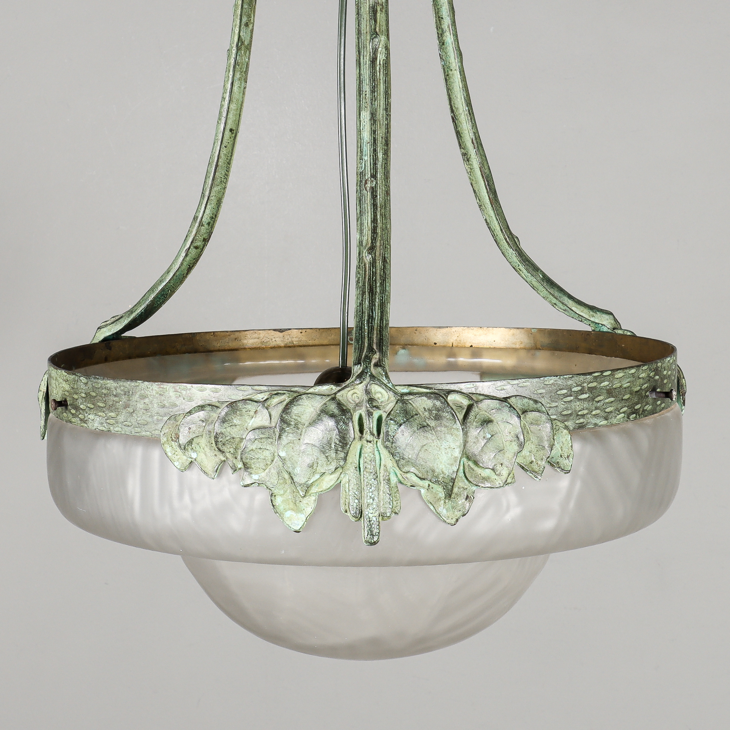 TAKLAMPA Jugend, Arvid Böhlmarks Lampfabrik, modell 5465, 1910-tal.