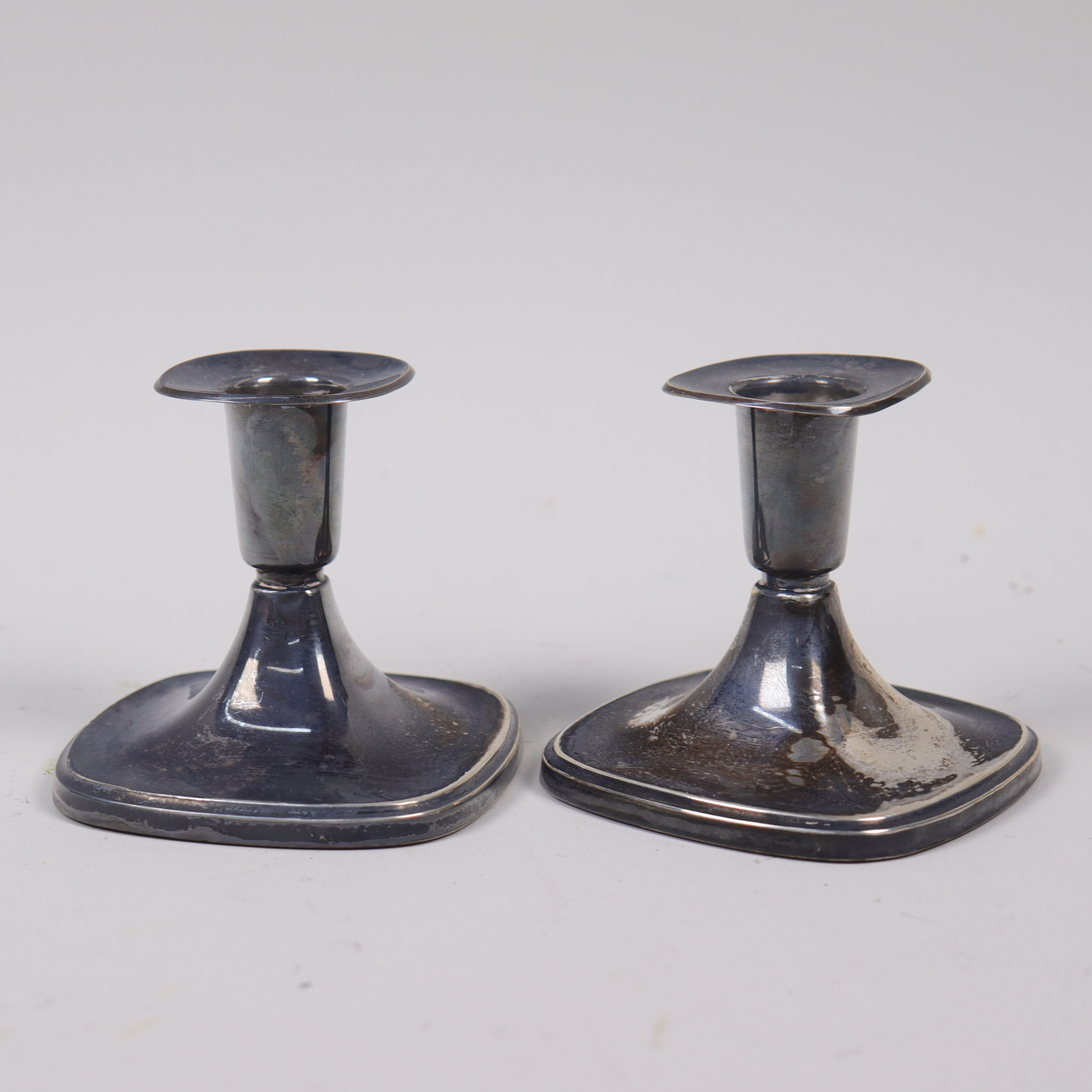 TORE ELDH. ljusstakar, silver, 1964, 1 par.