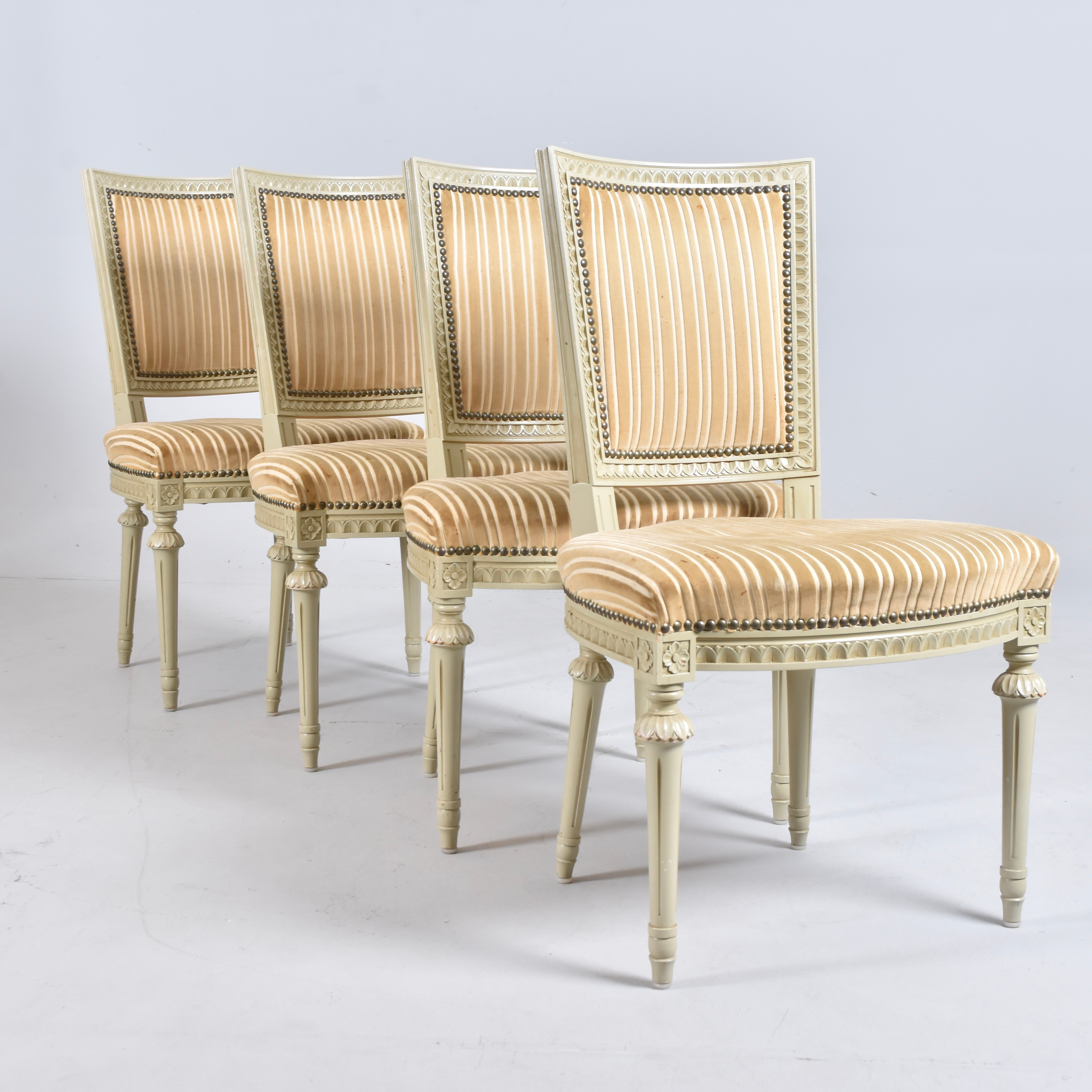 STOLAR, 4 stycken, Gustaviansk stil, 1900-tal.