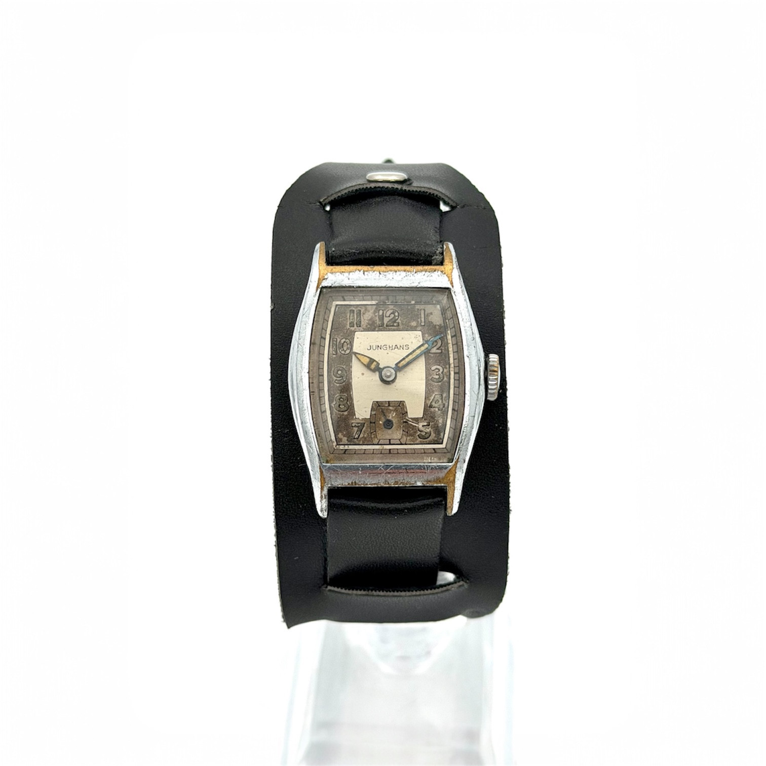 JUNGHANS, armbandsur, 1930/40-tal, art deco, manuell, stål.