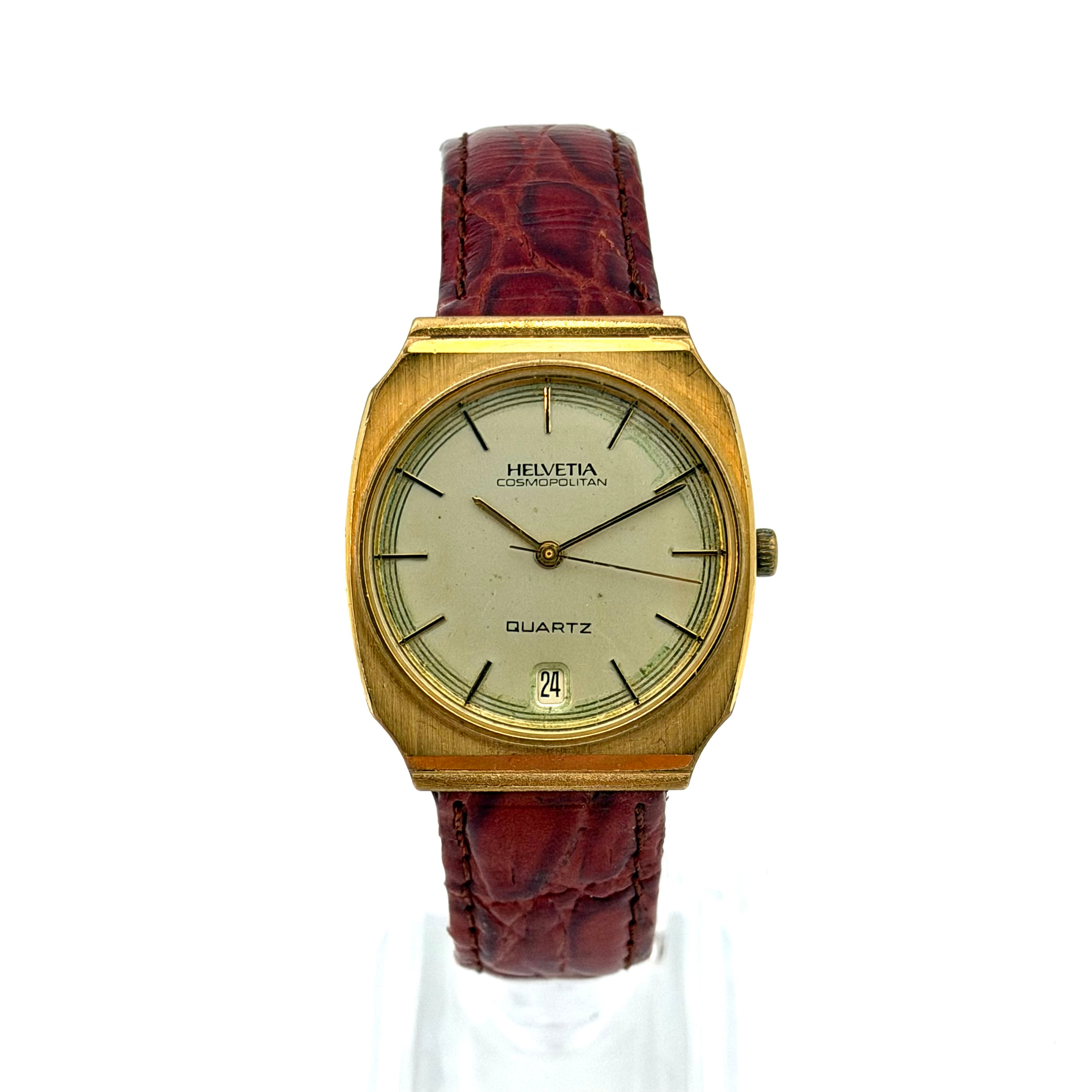 HELVETIA COSMOPOLITAN, armbandsur, 1970-tal, quartz, gulddouble´.