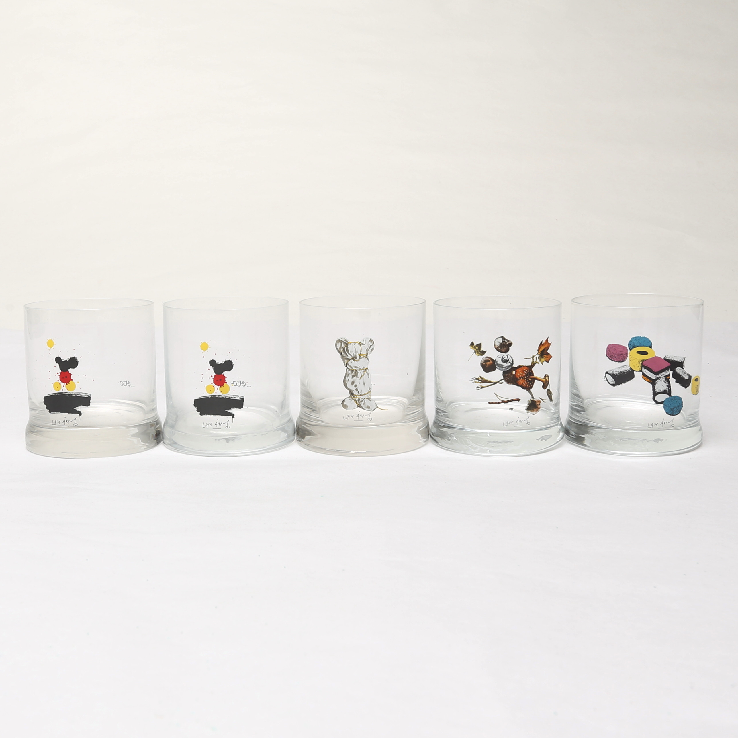 GLAS, 5 st, Lasse Åberg i förpackningar.