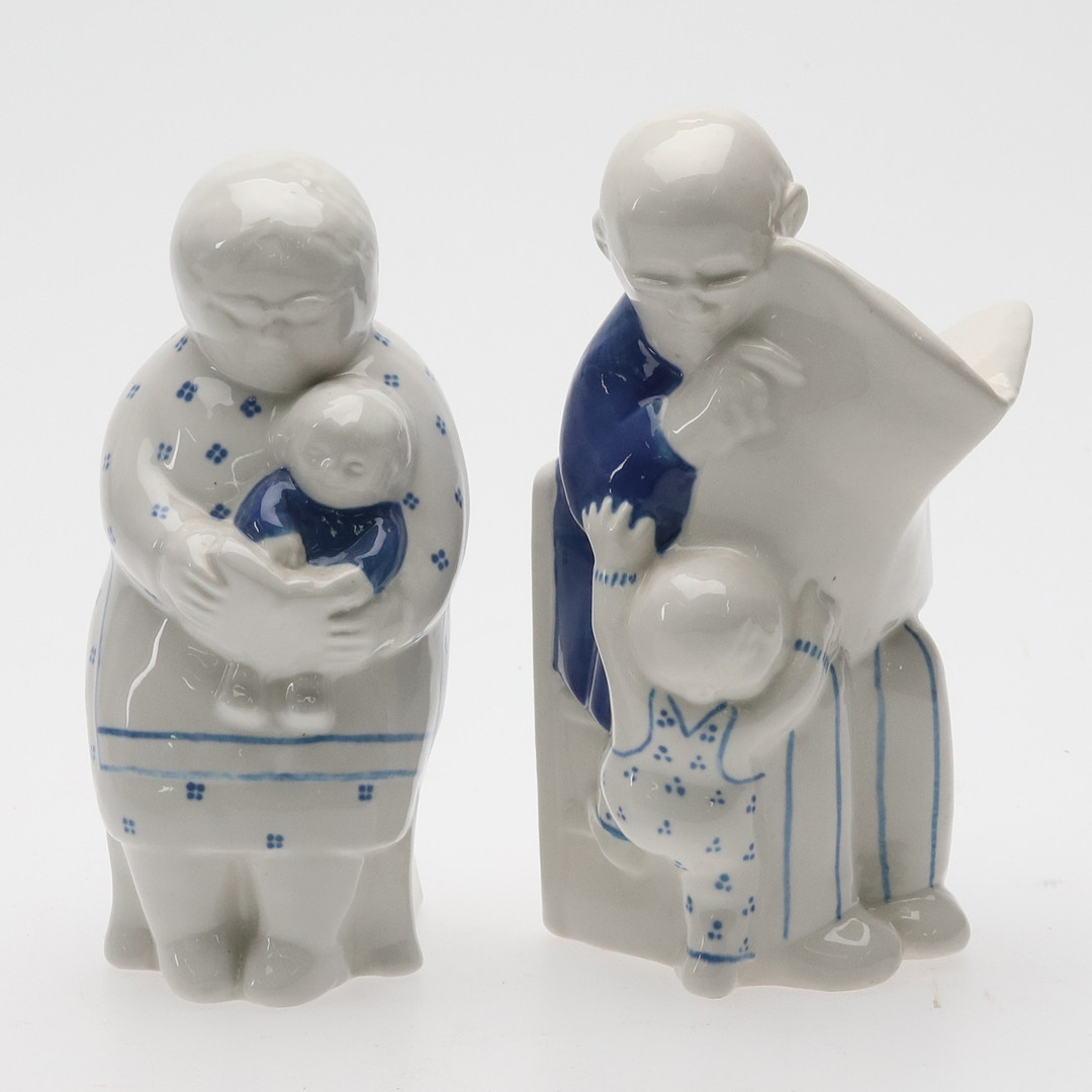 FIGURINER, SVEN LUNDQVIST, Gustavsberg, 2 st.