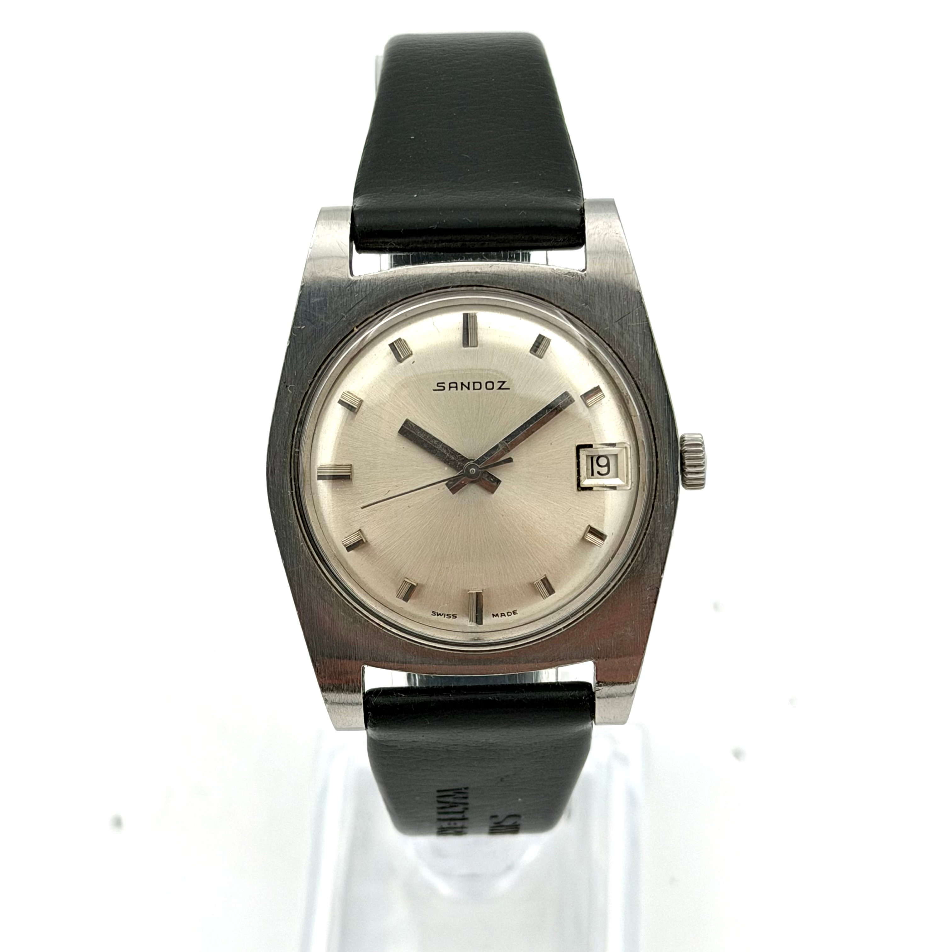SANDOZ, armbandsur, 1960/70-tal, manuell, stål.