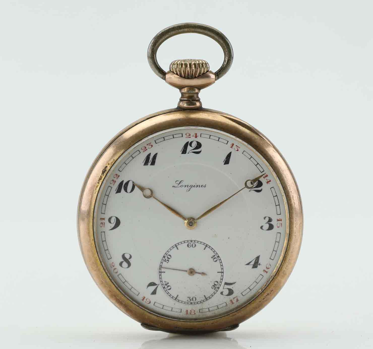 FICKUR, Longines, silver, 51 mm.