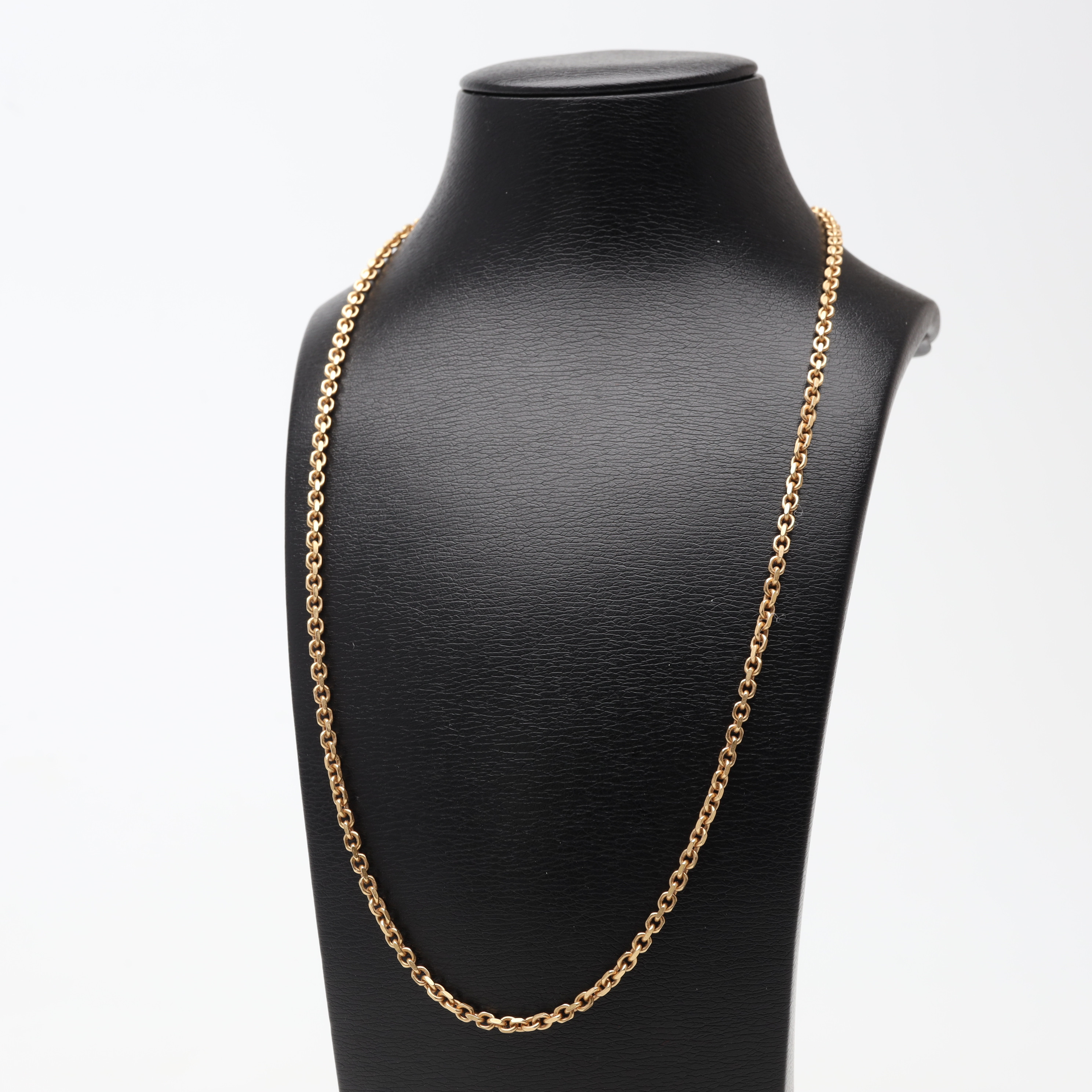 HALSKEJDA, 18K, guld, ankar, vikt ca 18,3 gram.