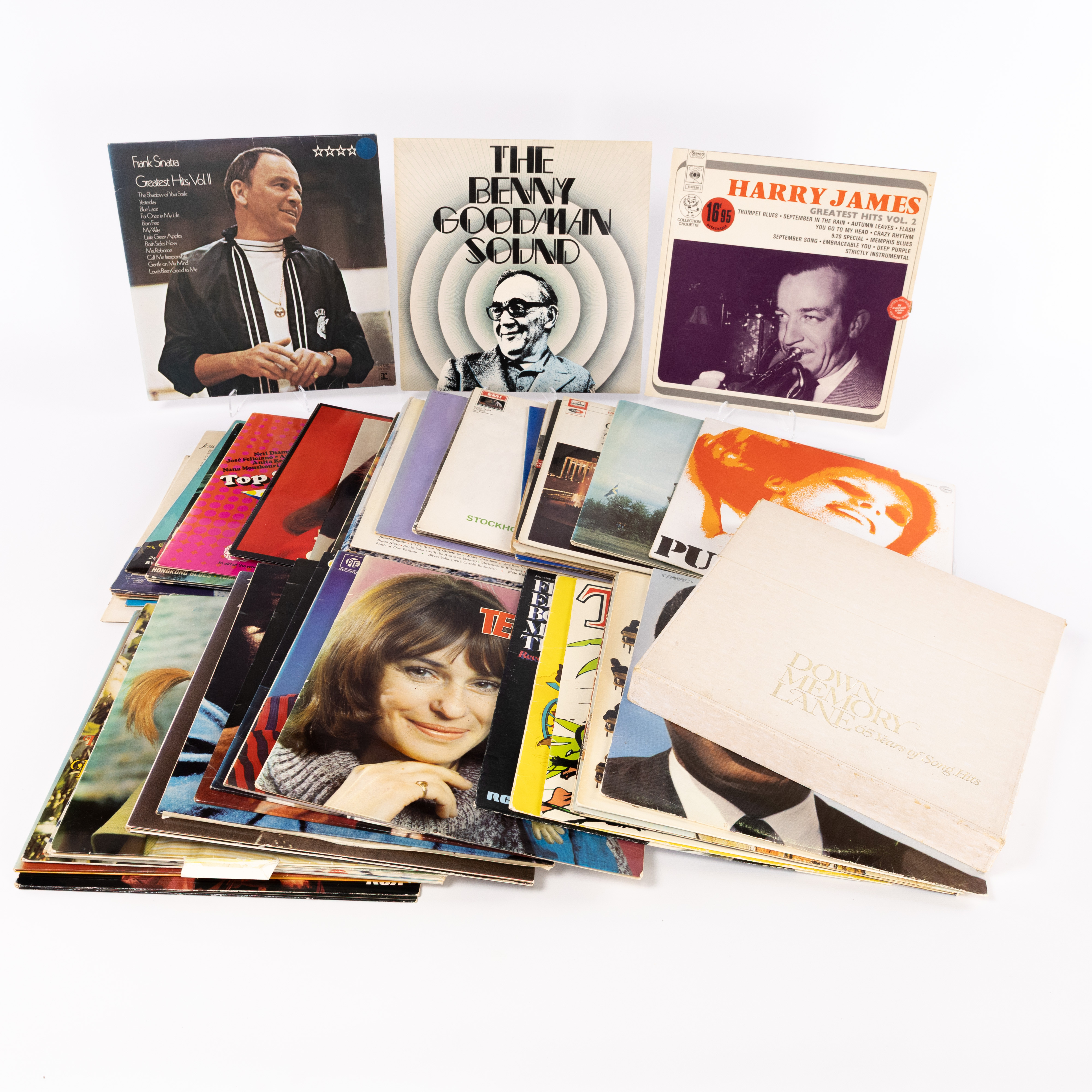 VINYLSKIVOR, ett parti, bl a Benny Goodman, Frank Sinatra.