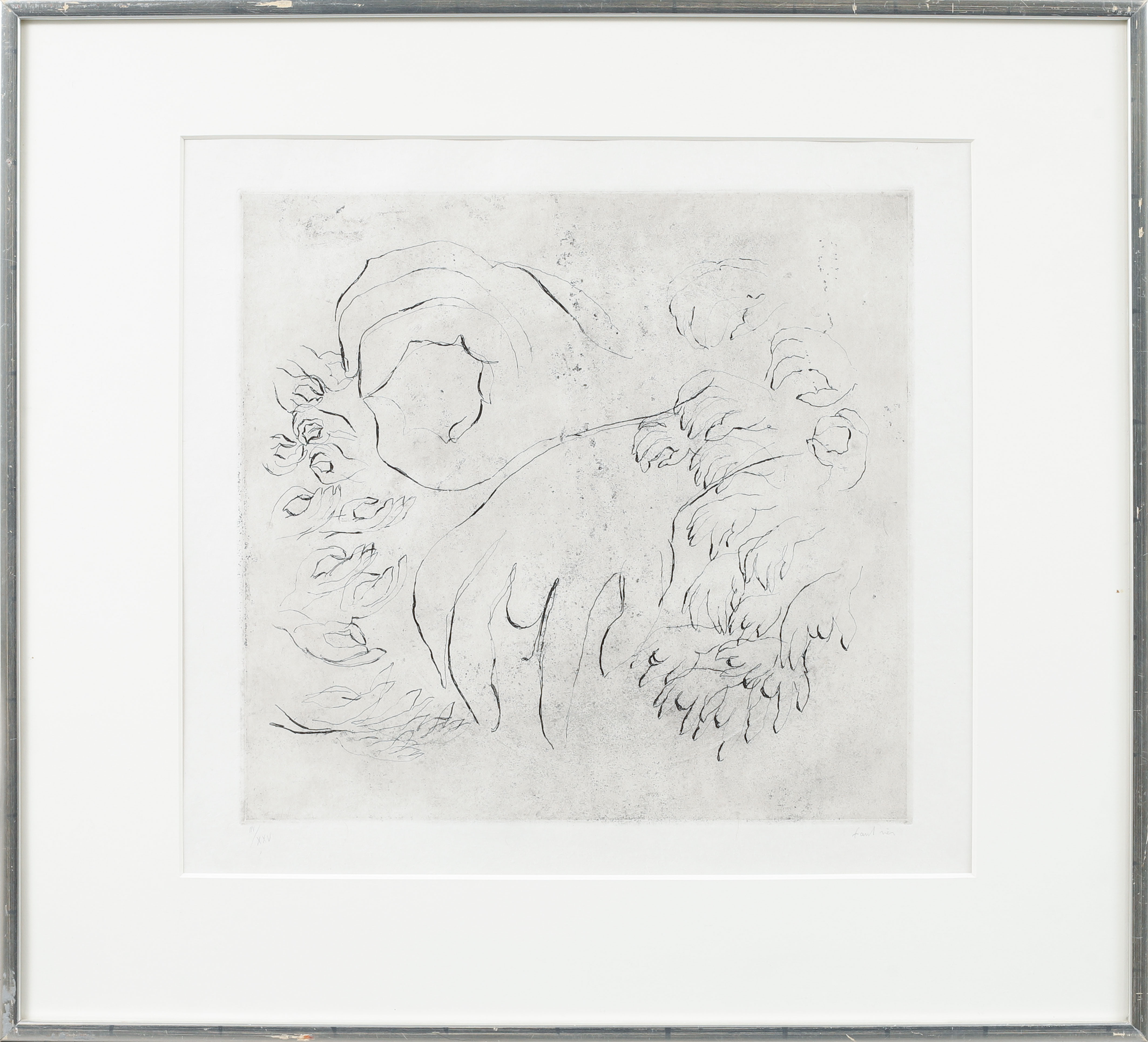 JEAN FAUTRIER. Komposition, etsning, signerad och numrerad III/XXV.