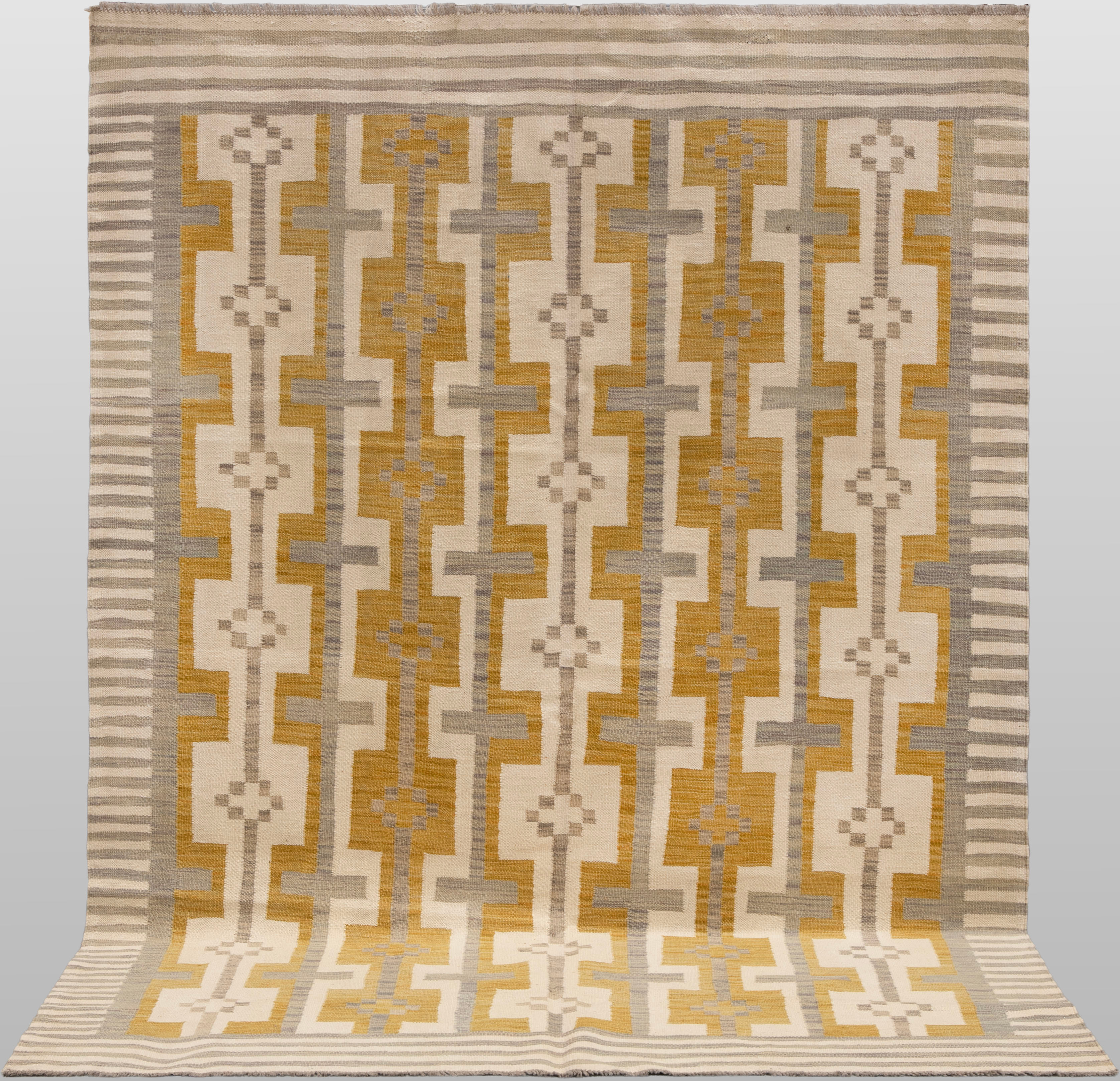 ORIENTMATTA, kelim, handvävd, modern design, ca 244 x 178 cm.