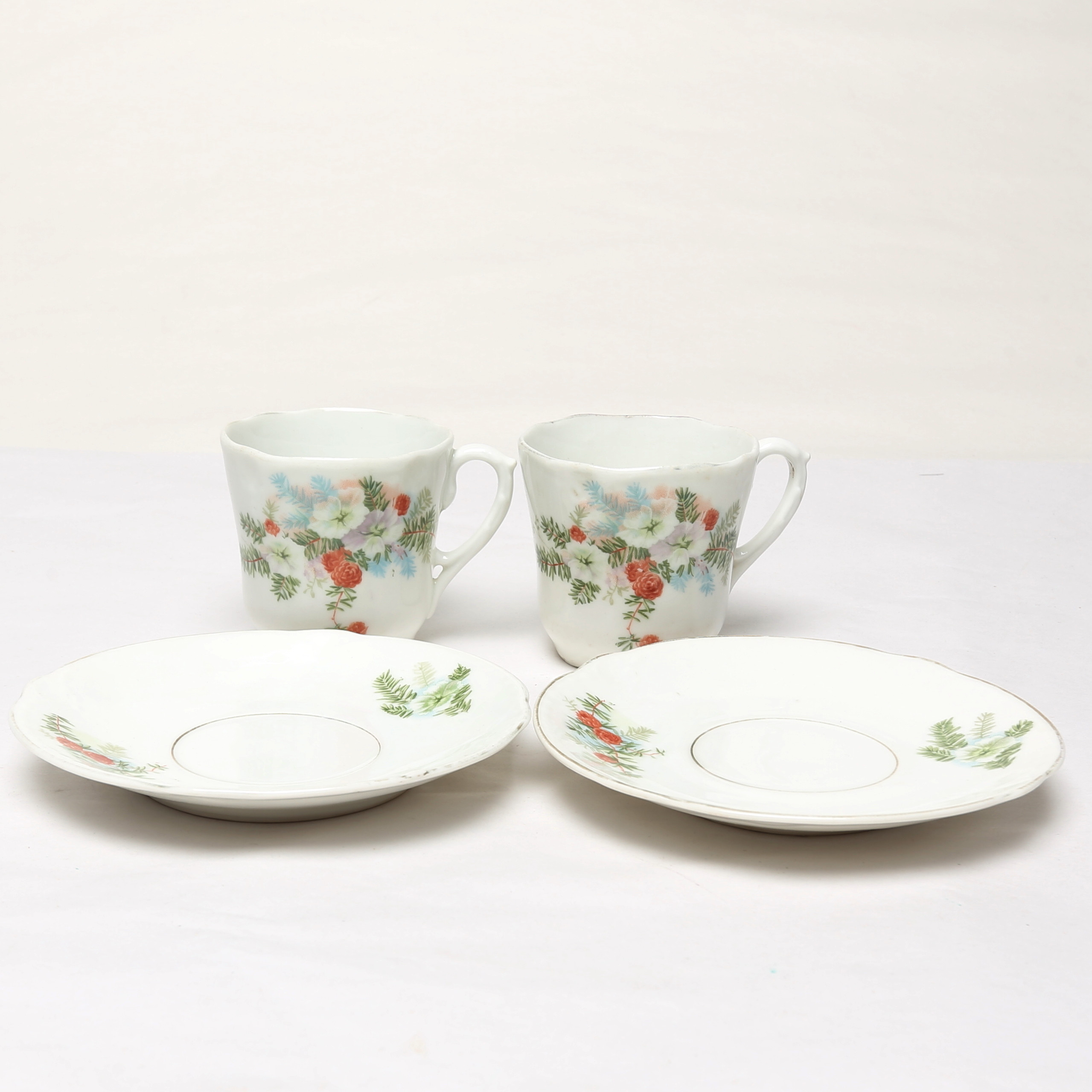 KAFFEKOPPAR, 2 st, import, tidigt 1900-tal.