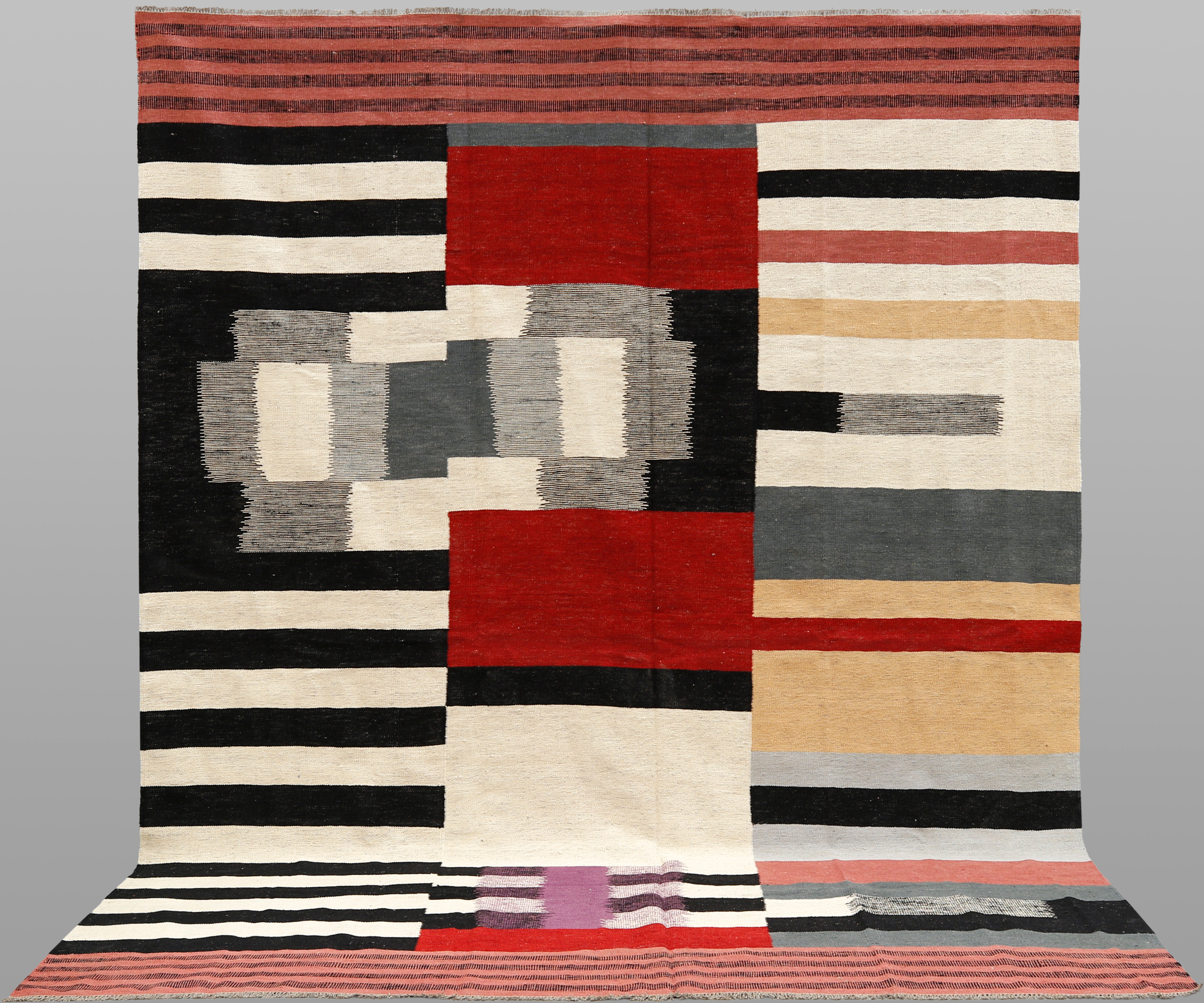 ORIENTMATTA, kelim, handvävd, modern design, ca 350 x 256 cm.