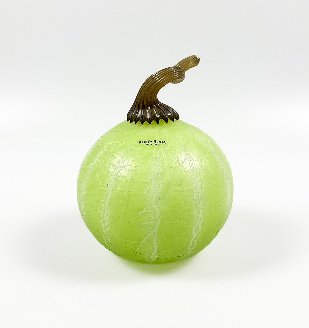GUNNEL SAHLIN. SKULPTUR, glas, "Pumpa", ur serien Winter Garden, signerad, Kosta Boda.