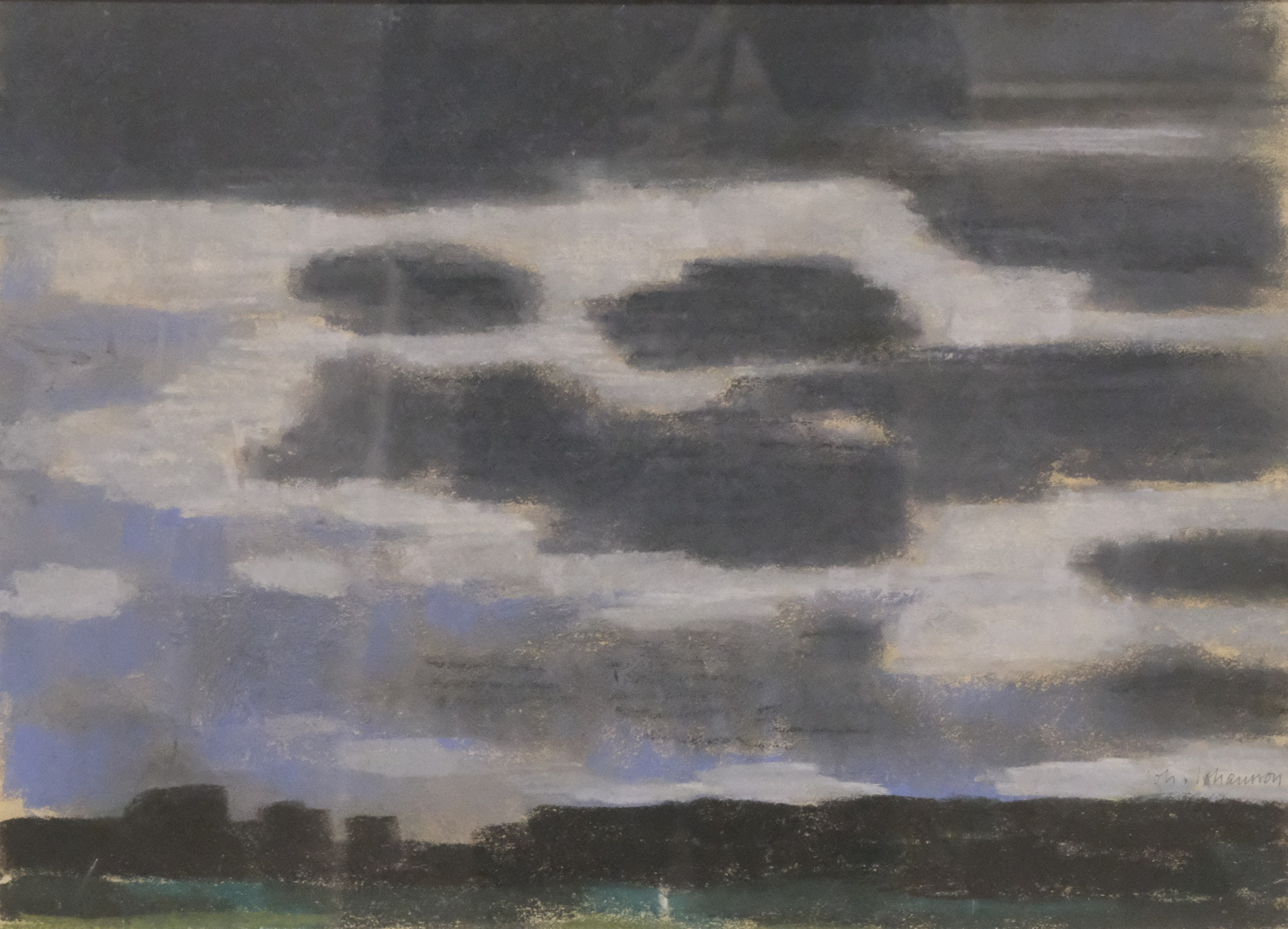 JOHAN JOHANSSON. KOMPOSITION, PASTELL.