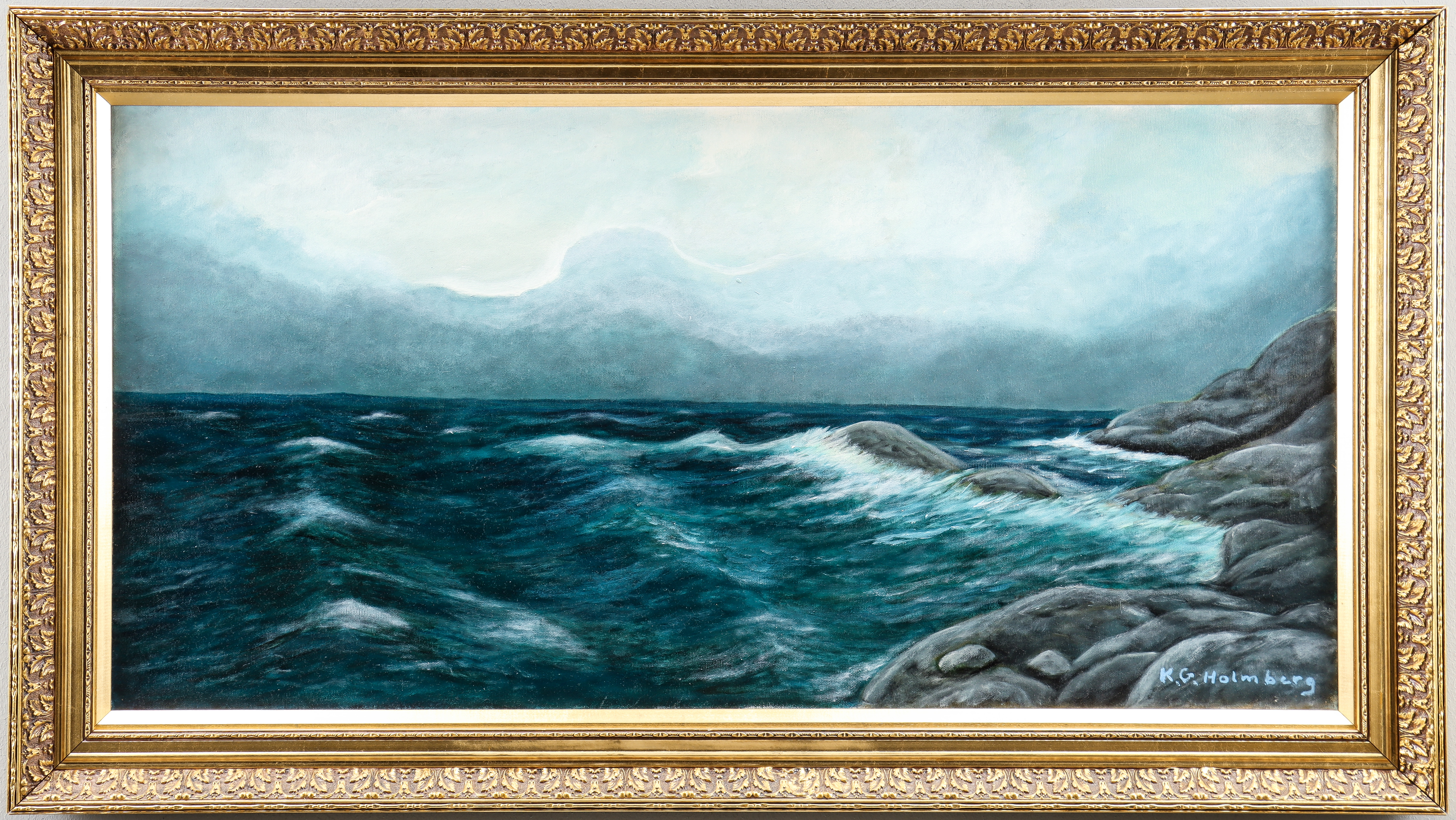 KARL GUSTAV HOLMBERG. Olja på duk, signerad.