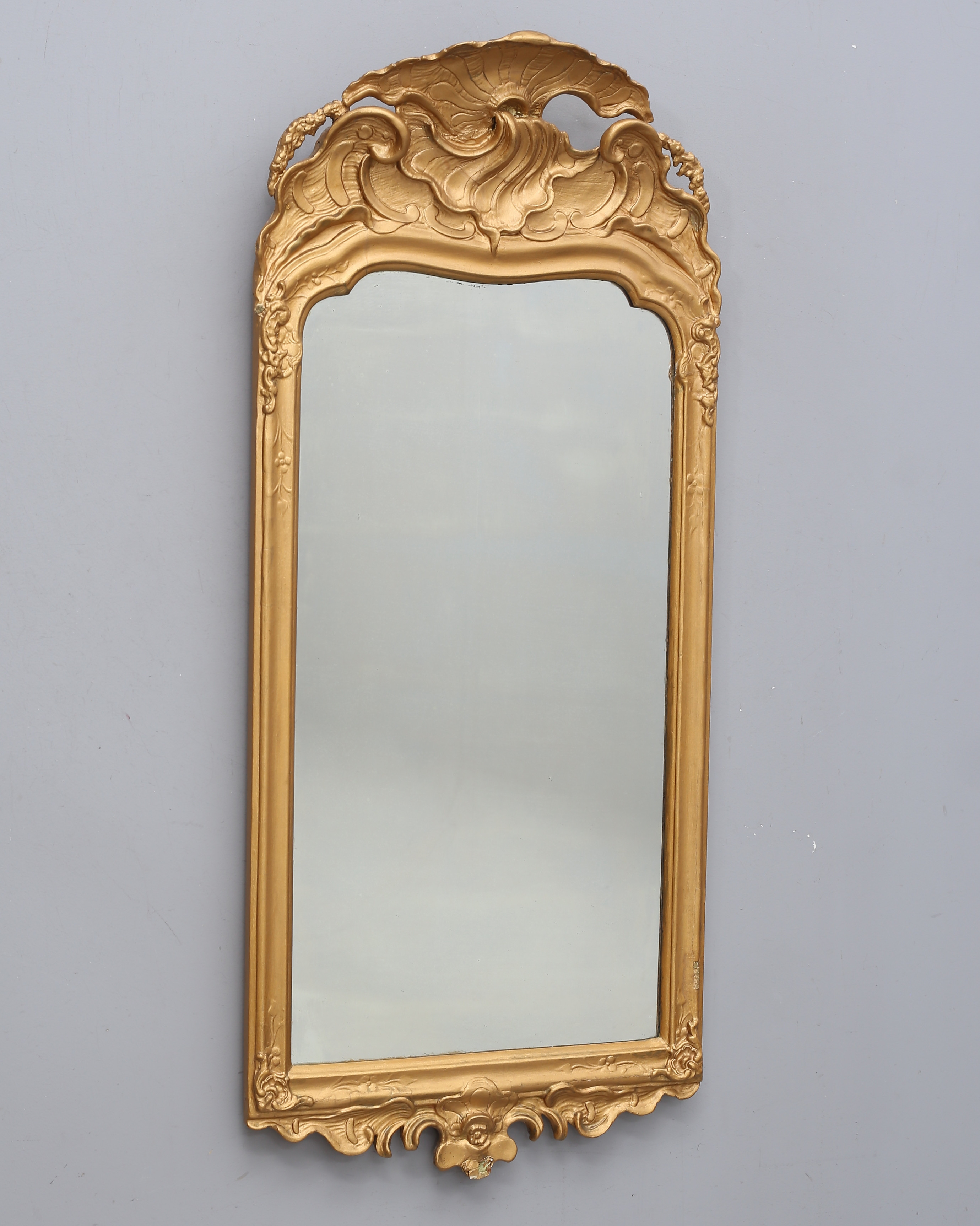 ERHART GÖBEL. Spegel, Stockholm, daterad 1757.