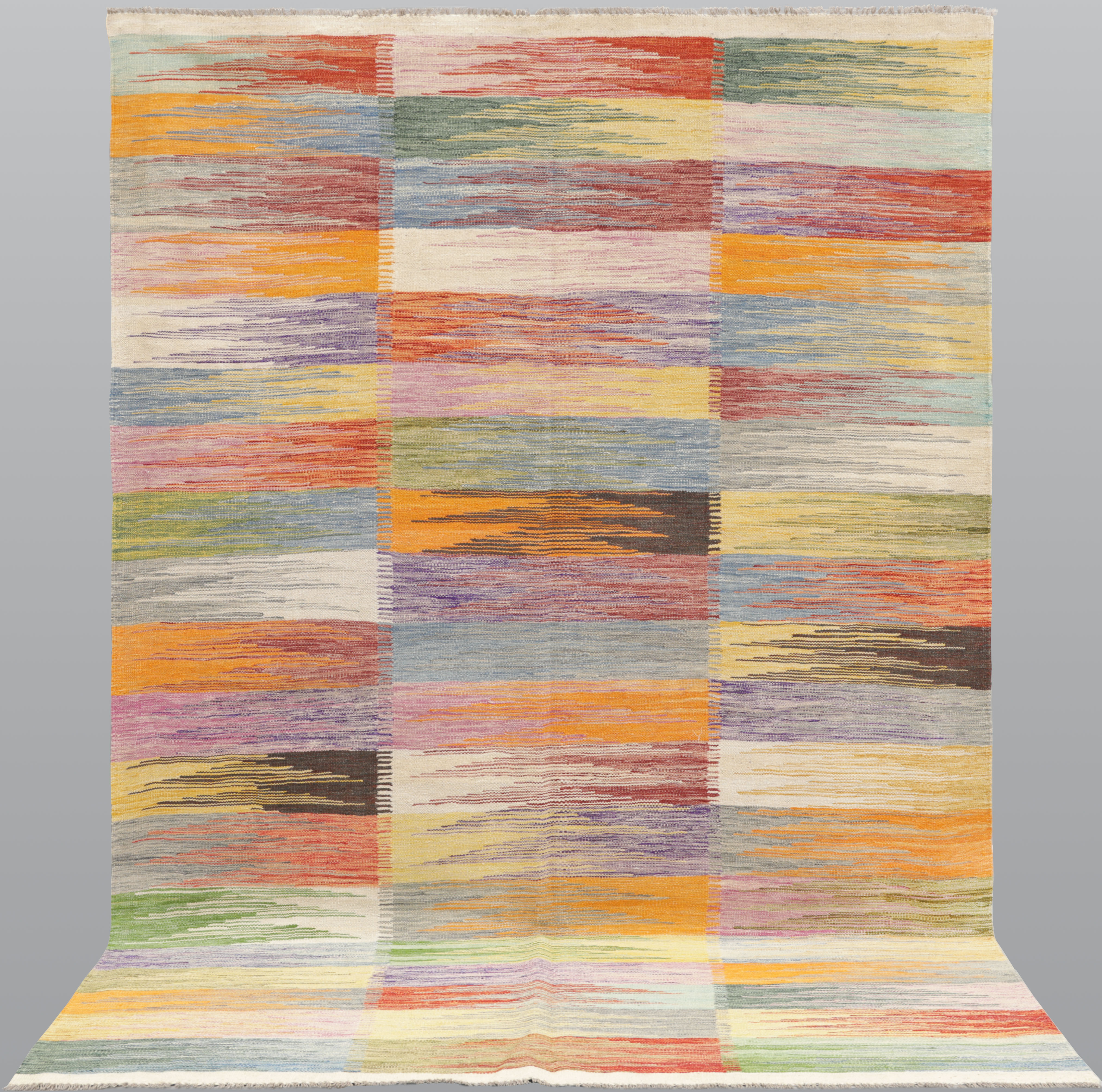 ORIENTMATTA, kelim, handvävd, modern design, ca 301 x 199 cm.