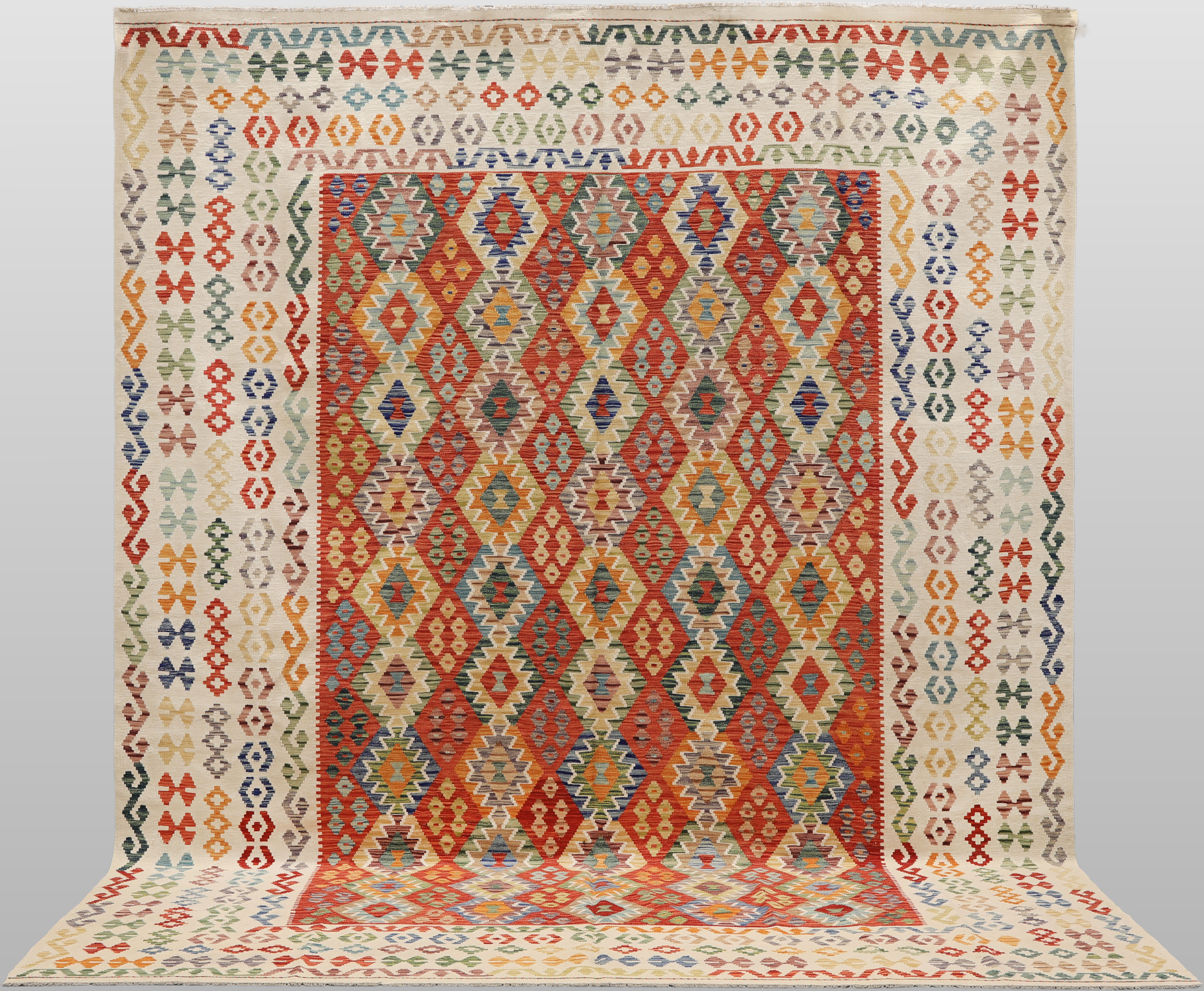 ORIENTMATTA, kelim, handvävd, klassisk design, ca 412x323 cm.