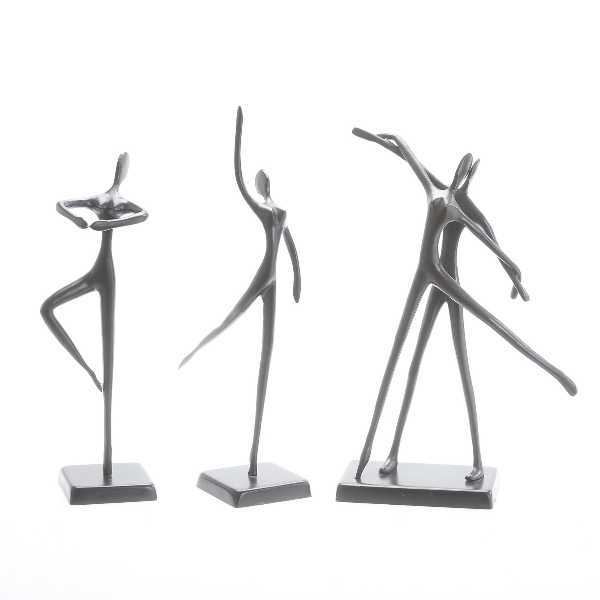 SKULPTURER, 3 stycken, metall, design Bodrul Khalique.