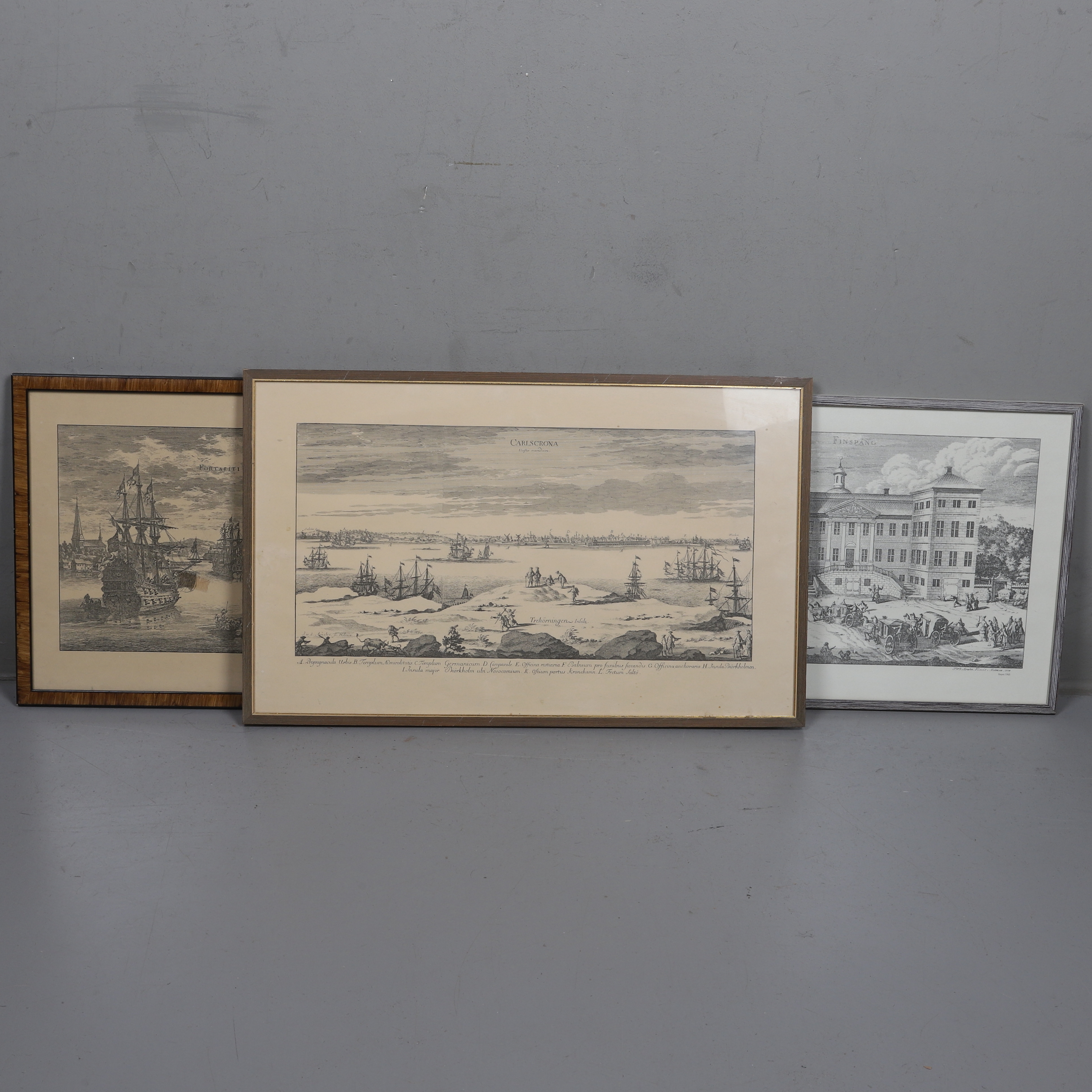 JOHANNES VAN DEN AVELEEN, grafiskt tryck, 3 stycken.
