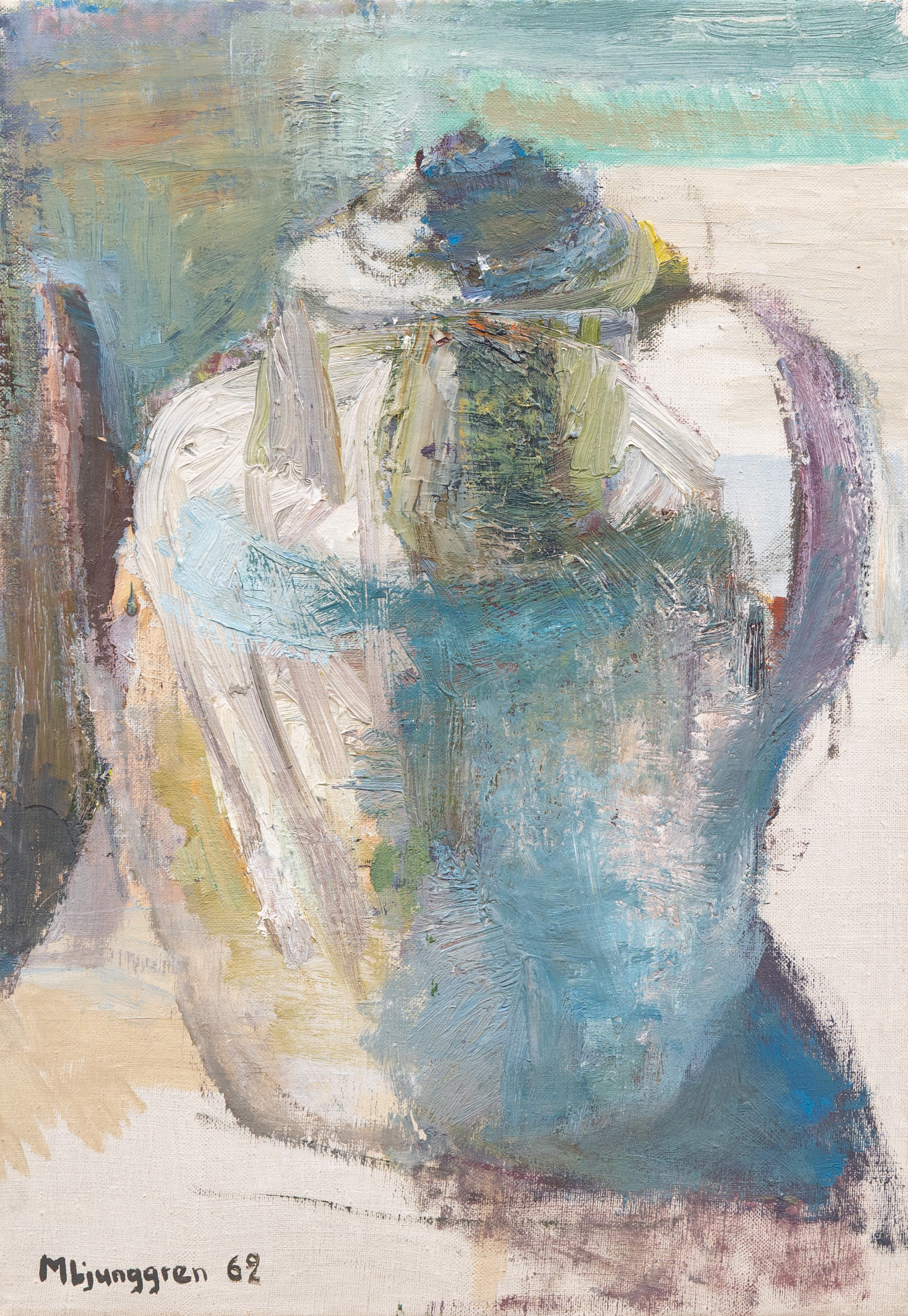 MARTIN LJUNGGREN (1930-2008). Tekanna olja på duk, signerad och daterad -62.