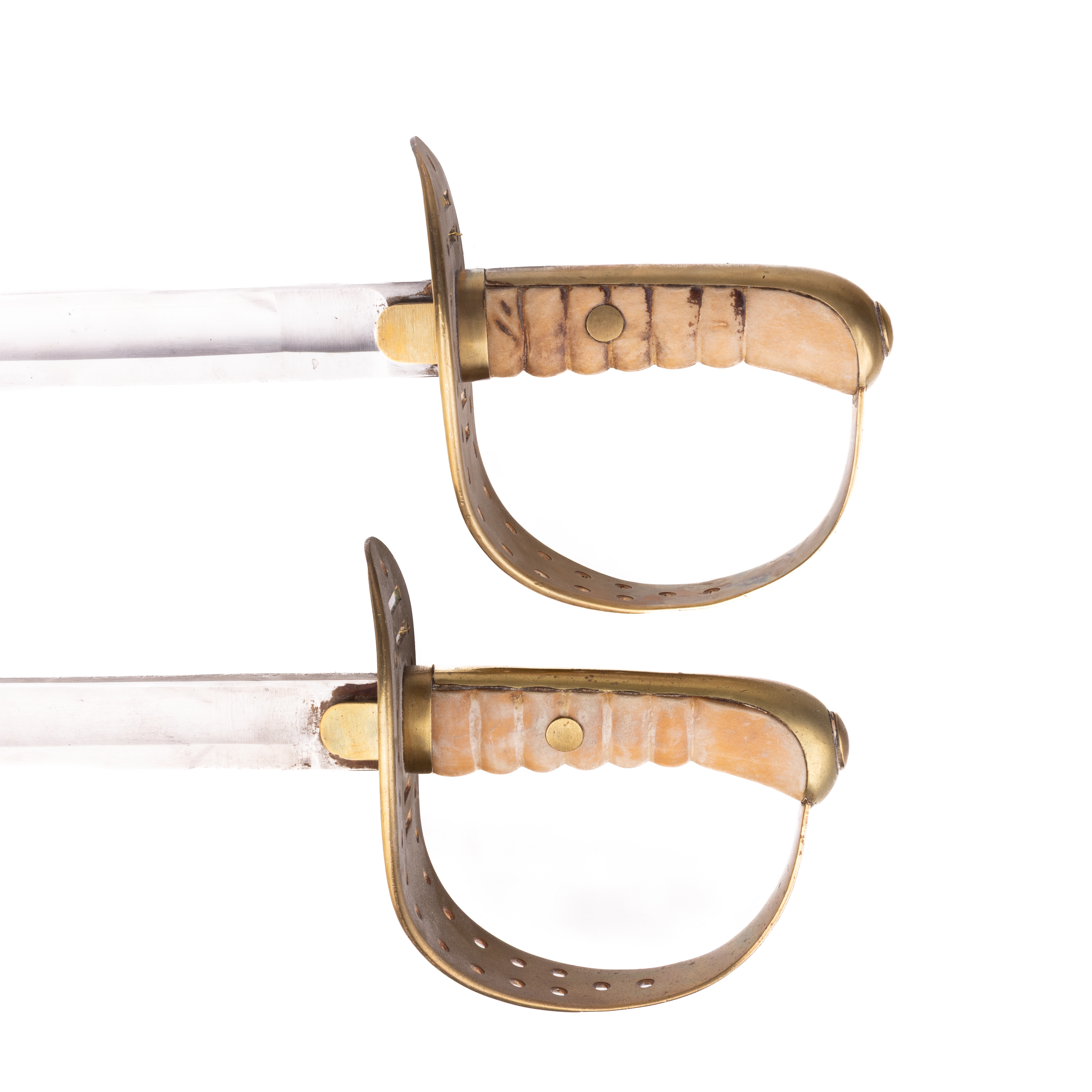 SABLAR, 2 st, m/1867-93 för kavalleri, Sverige, 1800-tal.