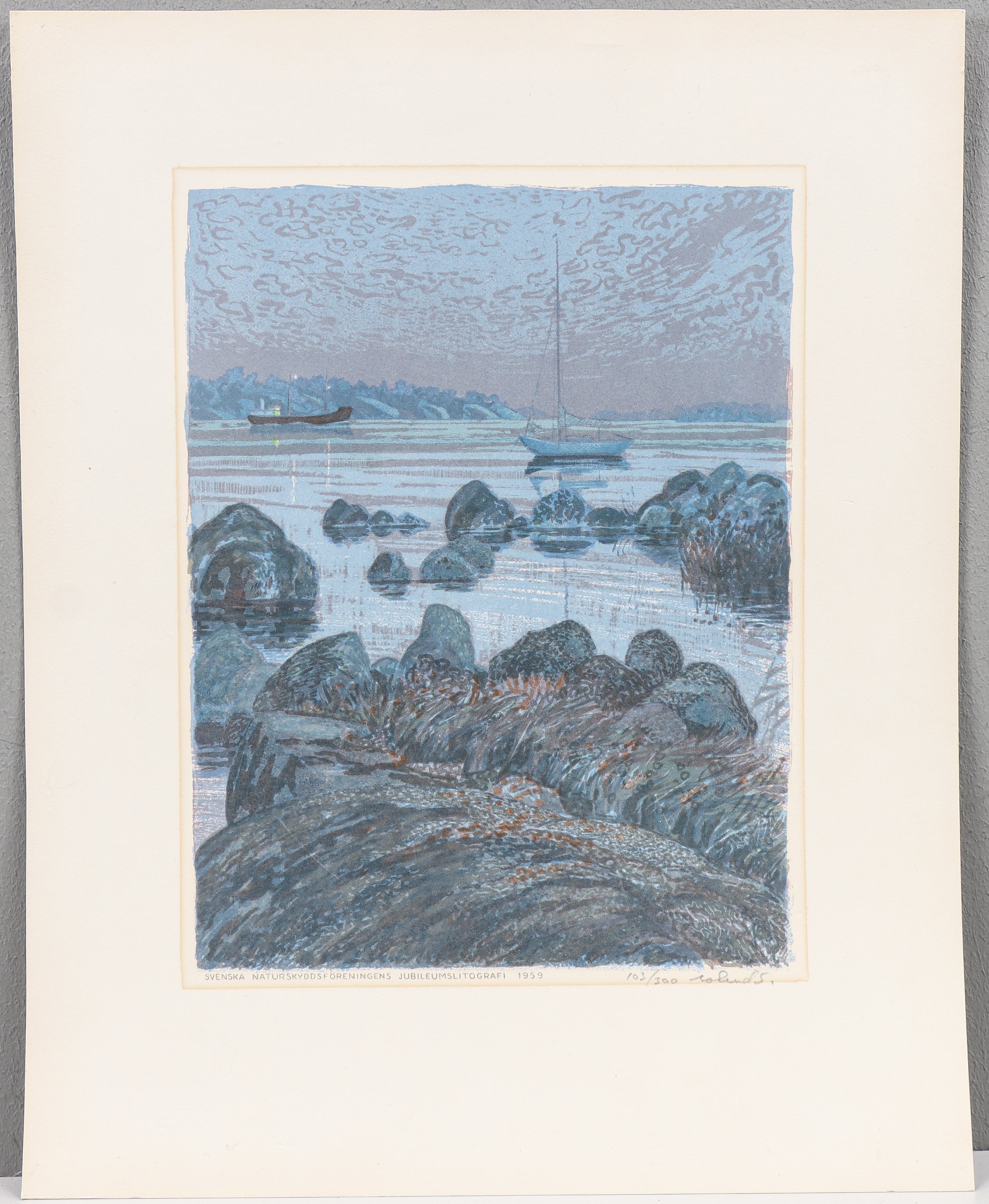 ROLAND SVENSSON. Grafiskt blad 103/300, signerat.