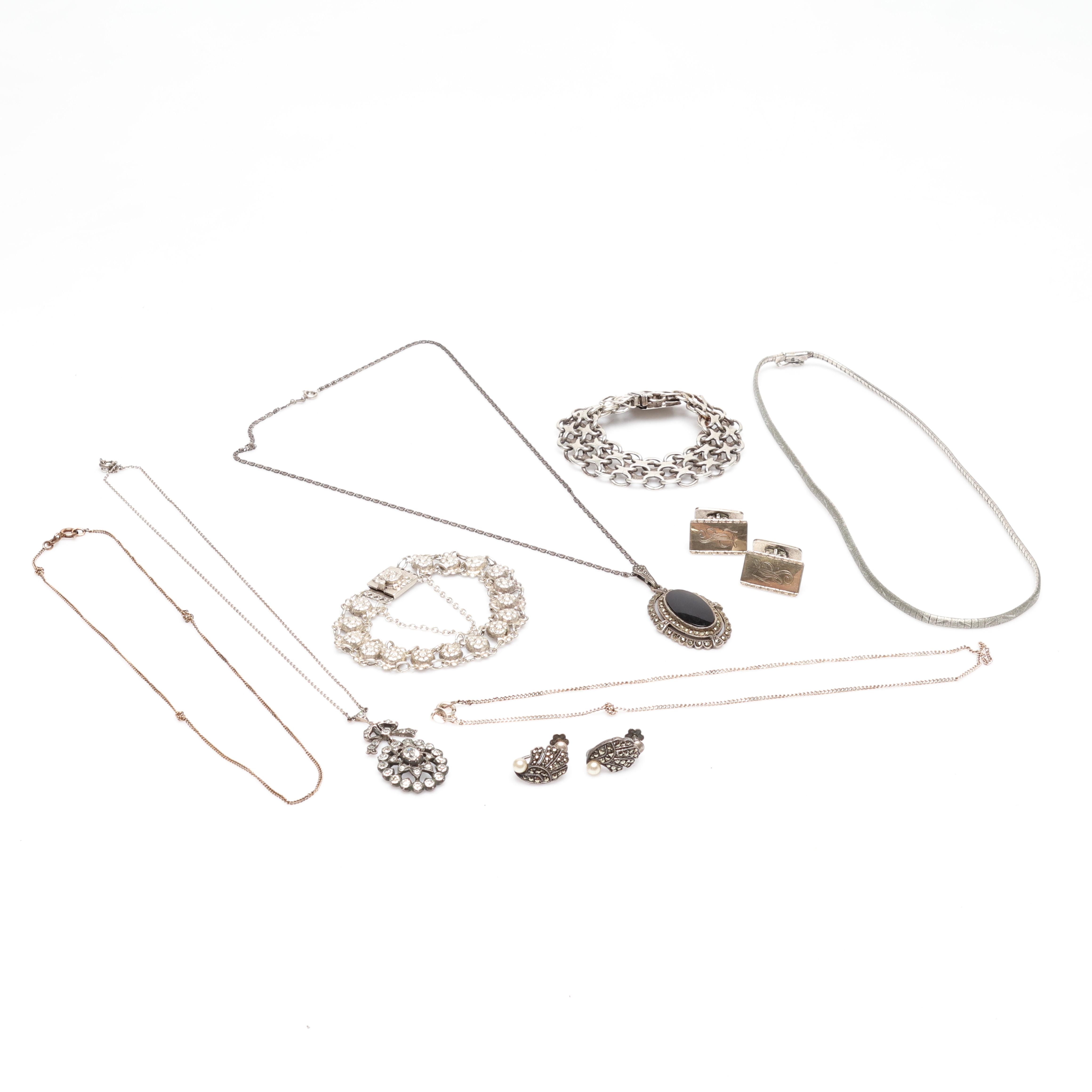PARTI SILVERSMYCKEN, ca 90 gram.