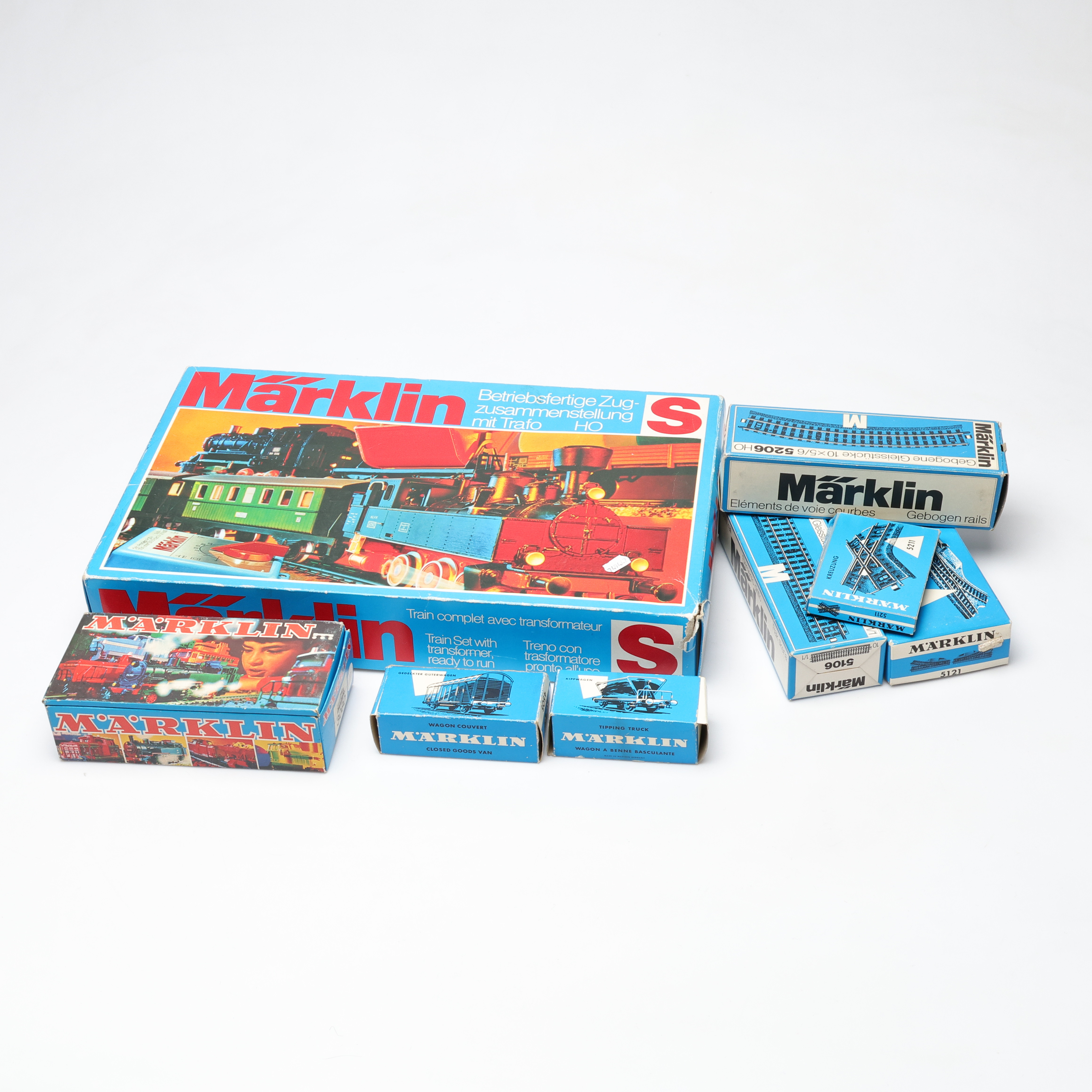 TÅGBANEDELAR, Märklin, bl.a. 2920 HO.