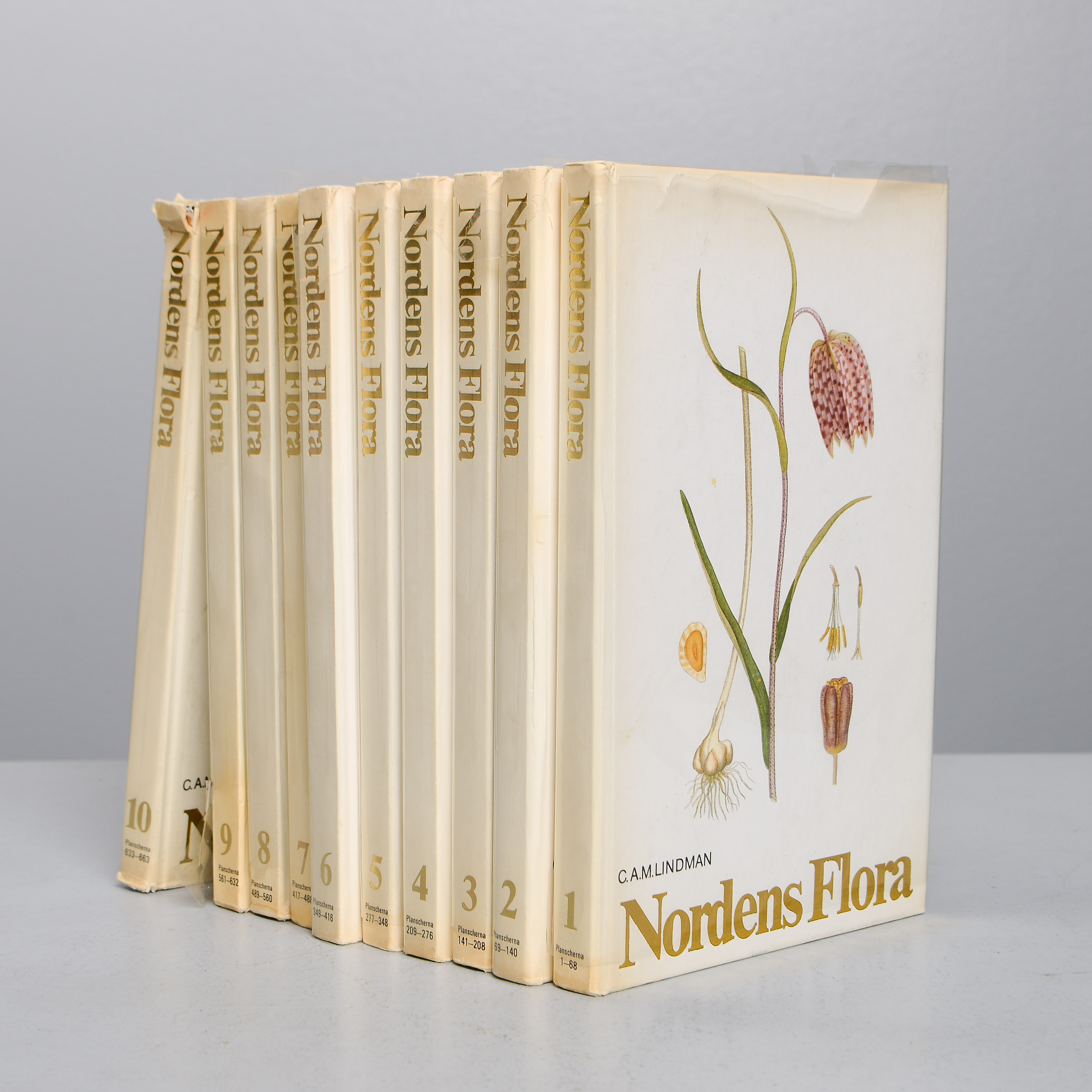 NORDENS FLORA, 10 band, C.A.M Lindman, 1974.