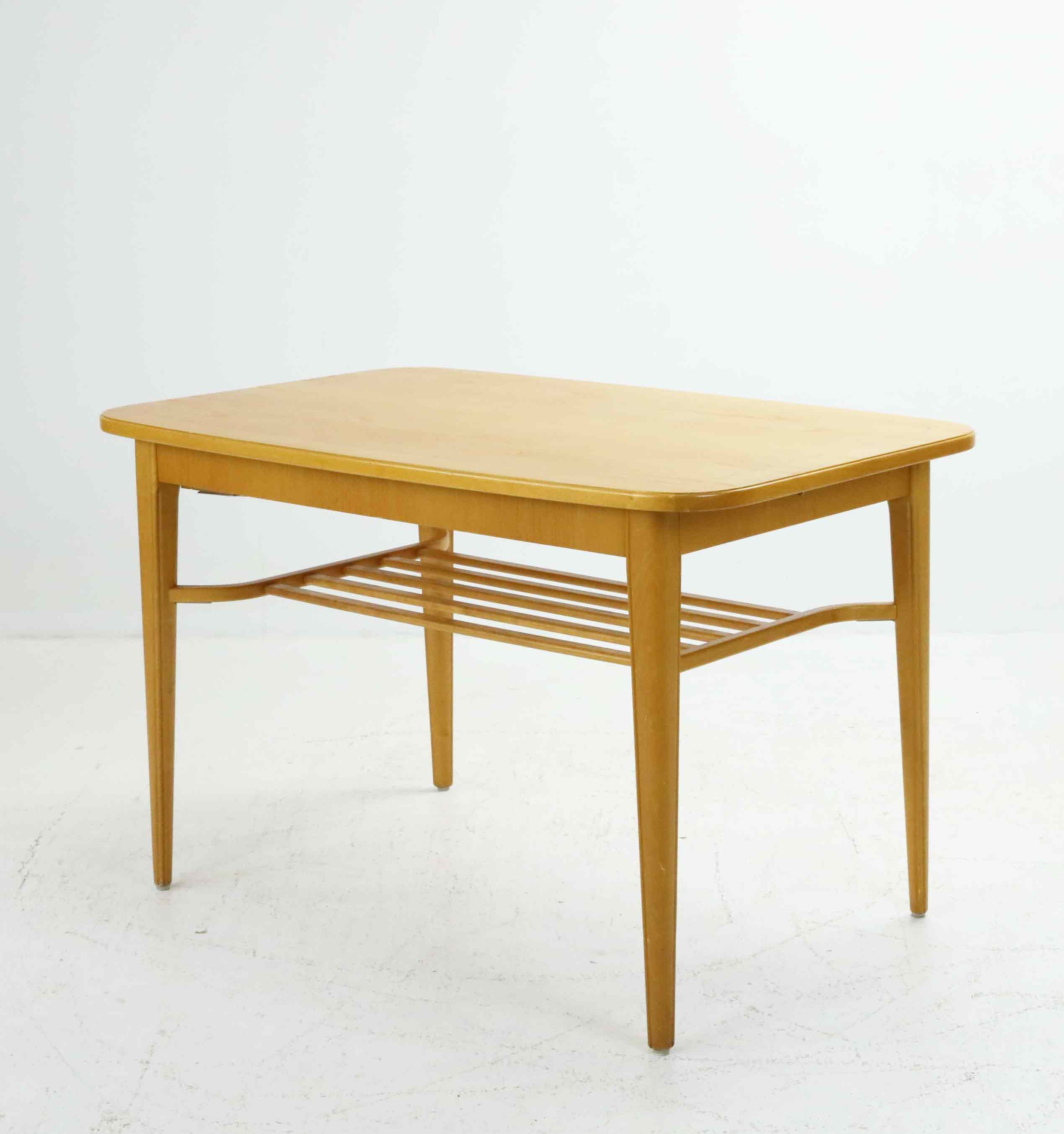 SOFFBORD/MATBORD, med iläggsskivor och stödben, 1950-tal.