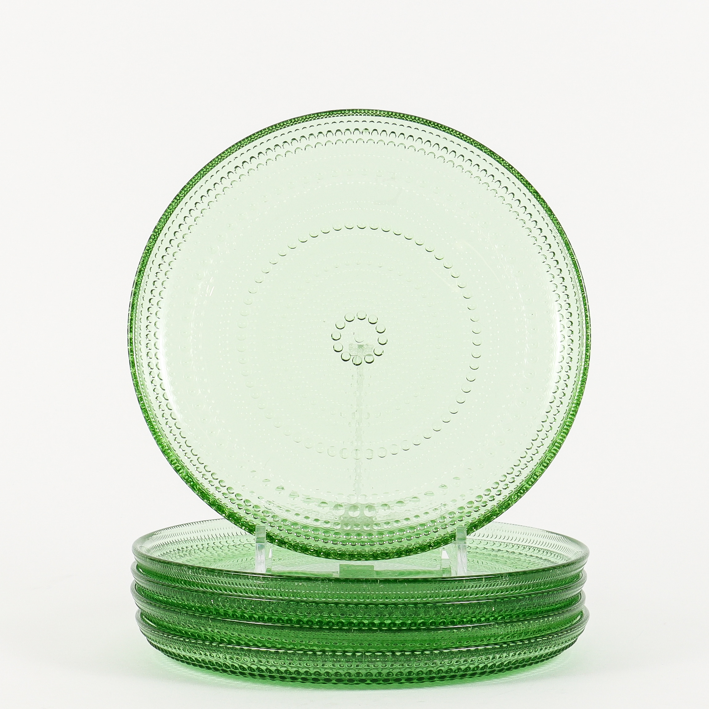 OIVA TOIKKA. Mattallrikar 5 stycken, Iittala, Kastelhelmi.