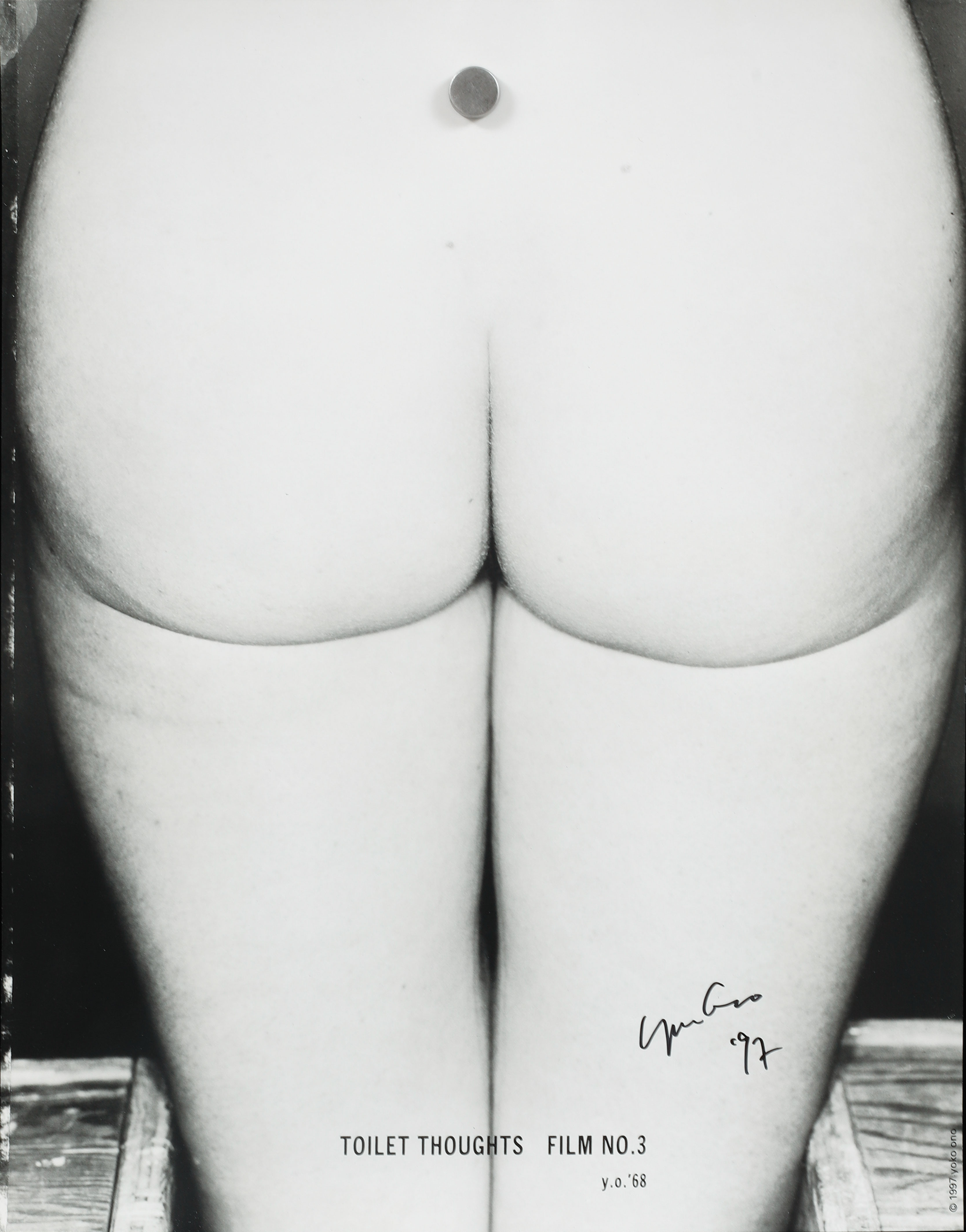 YOKO ONO. Affischer, 2 st, signerade.