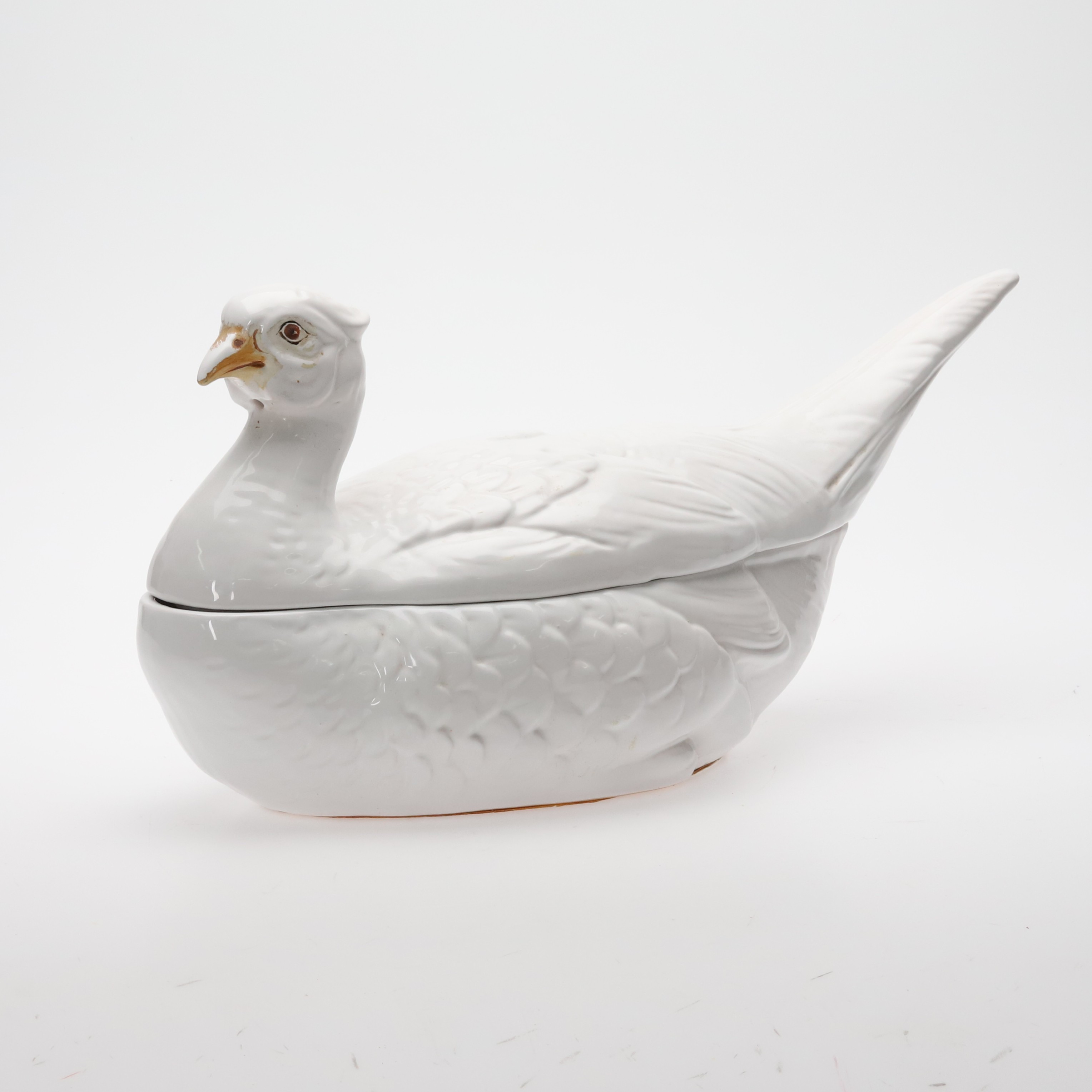 TERRIN. Porslin, fågel, Italien, 1900-talets andra halva.