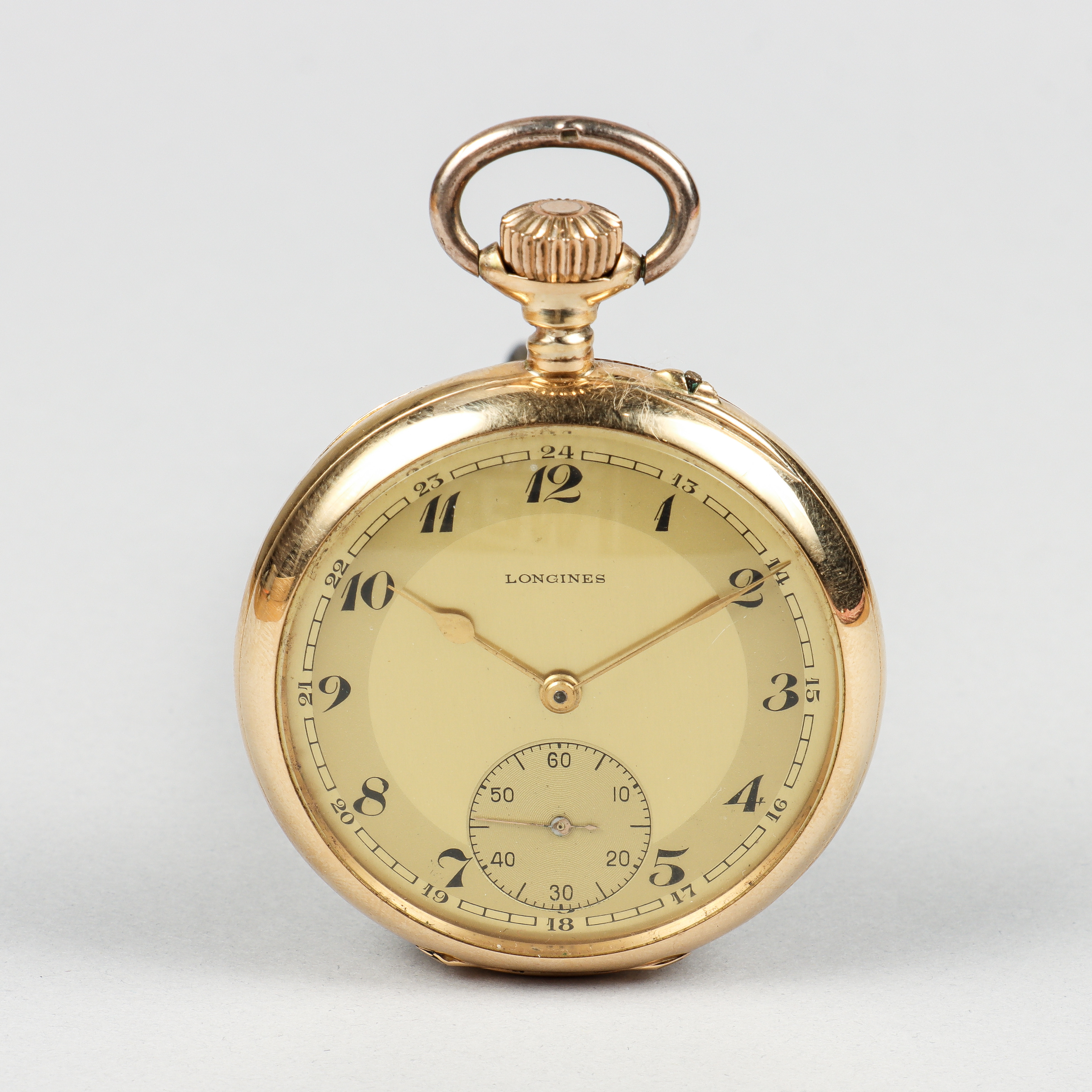 LONGINES fickur, boett i 18k guld, 1900-talets början.