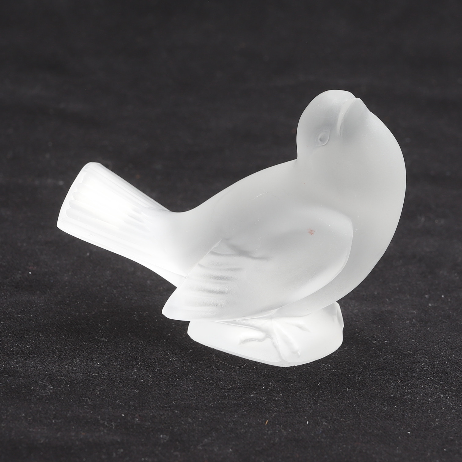 FIGURIN, glas, fågel, Lalique, Frankrike.